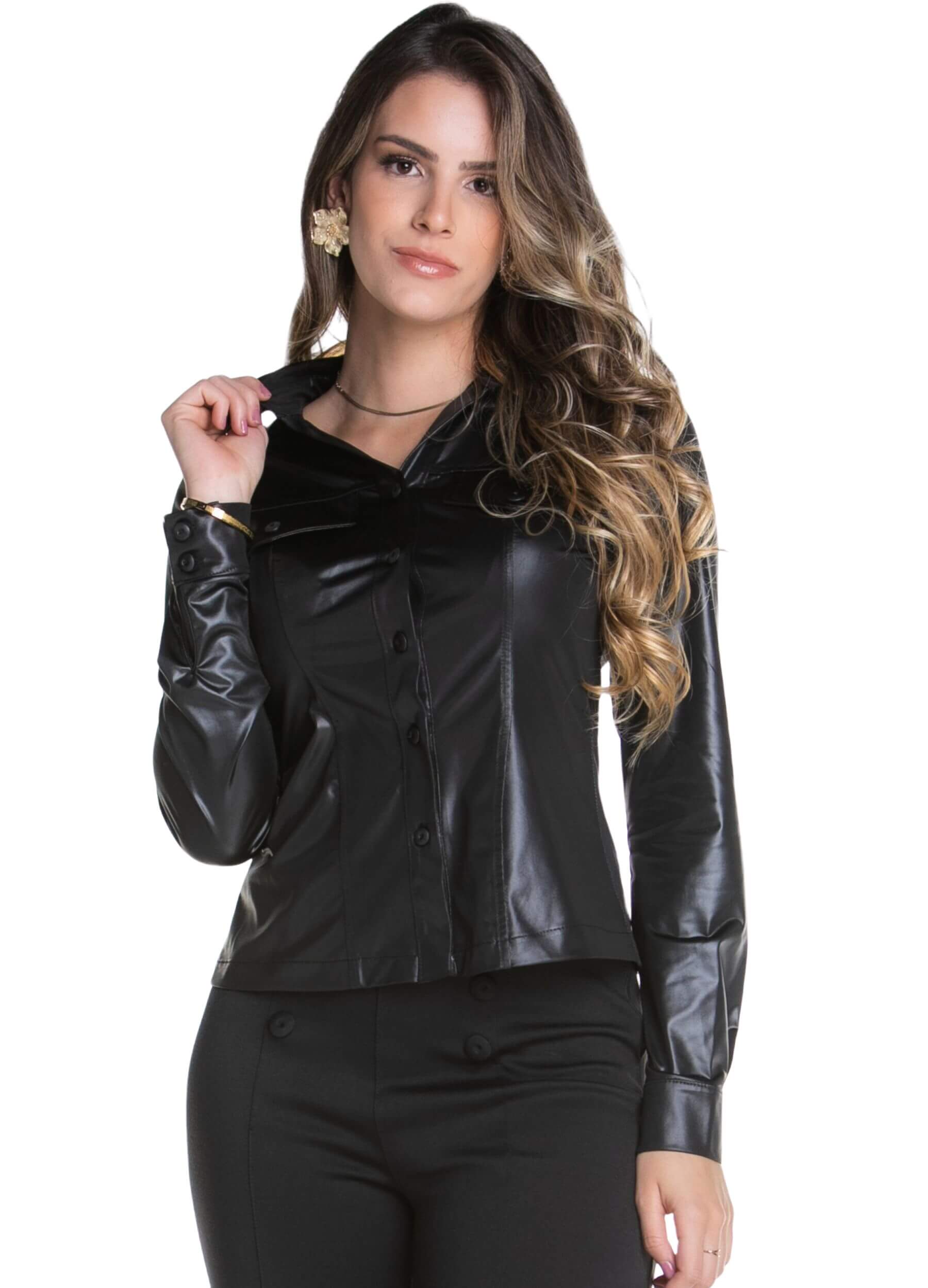 Camisa Cirre Manga Longa