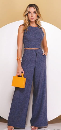 CALÇA PANTALONA DE LINHO 