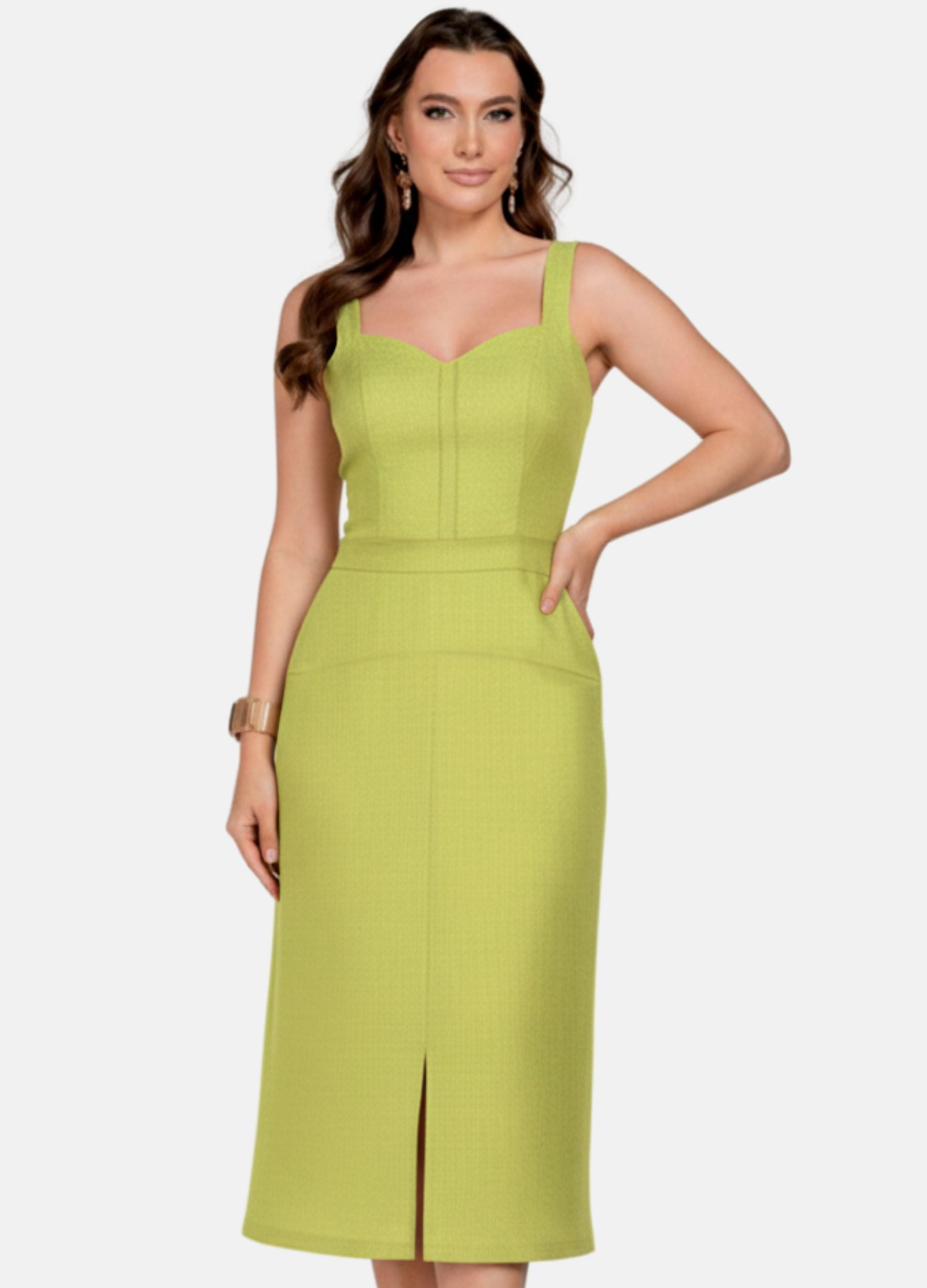 CONJUNTO FEMININO SAIA MIDI E CROPPED 