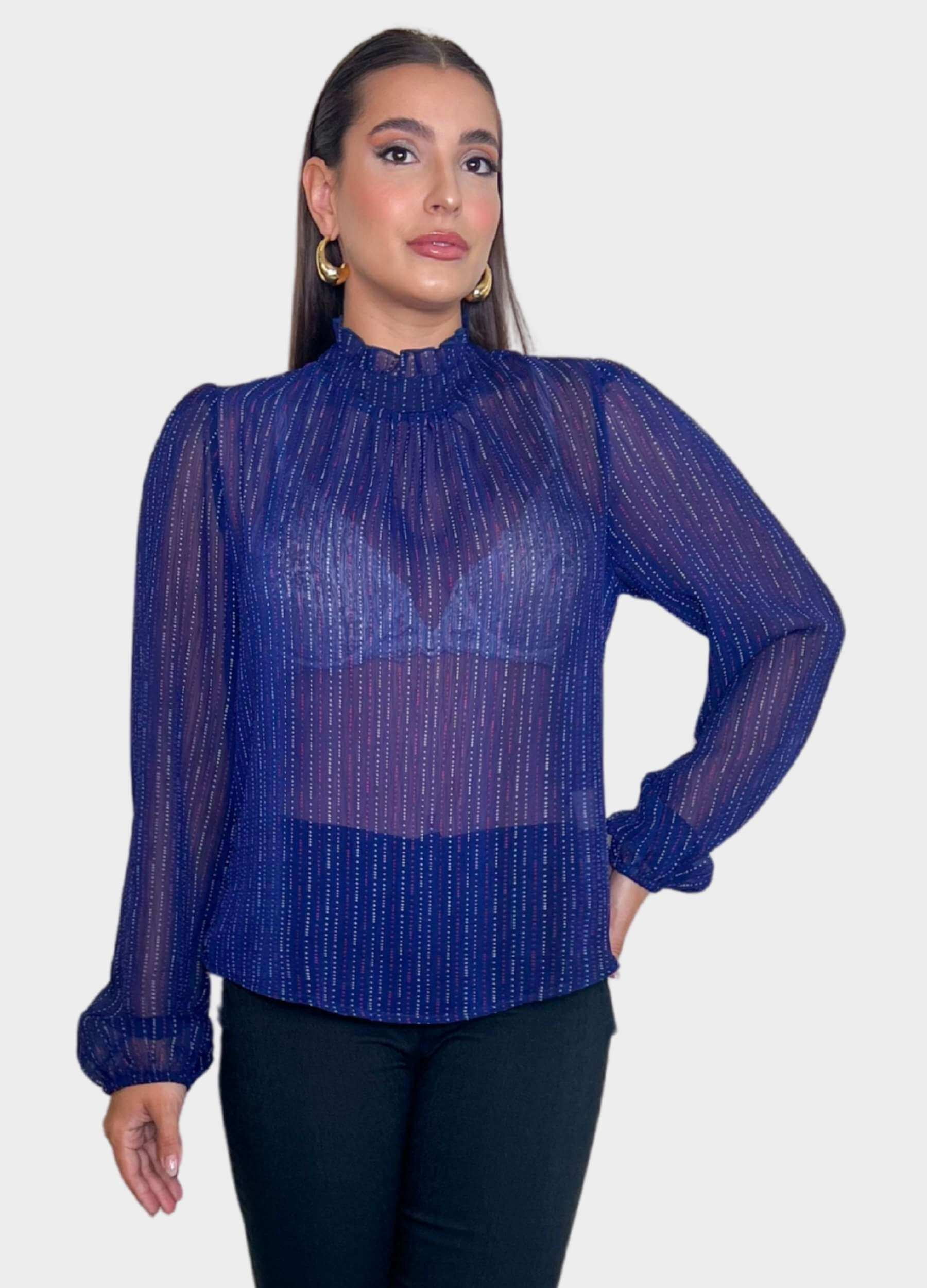 BLUSA FEMININA CHIFFON POA