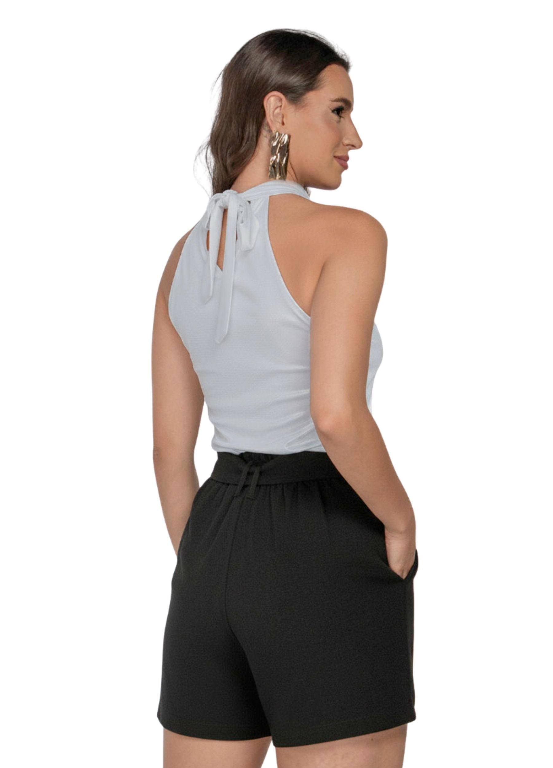 BLUSA FEMININA GLADIADORA COM BRILHO