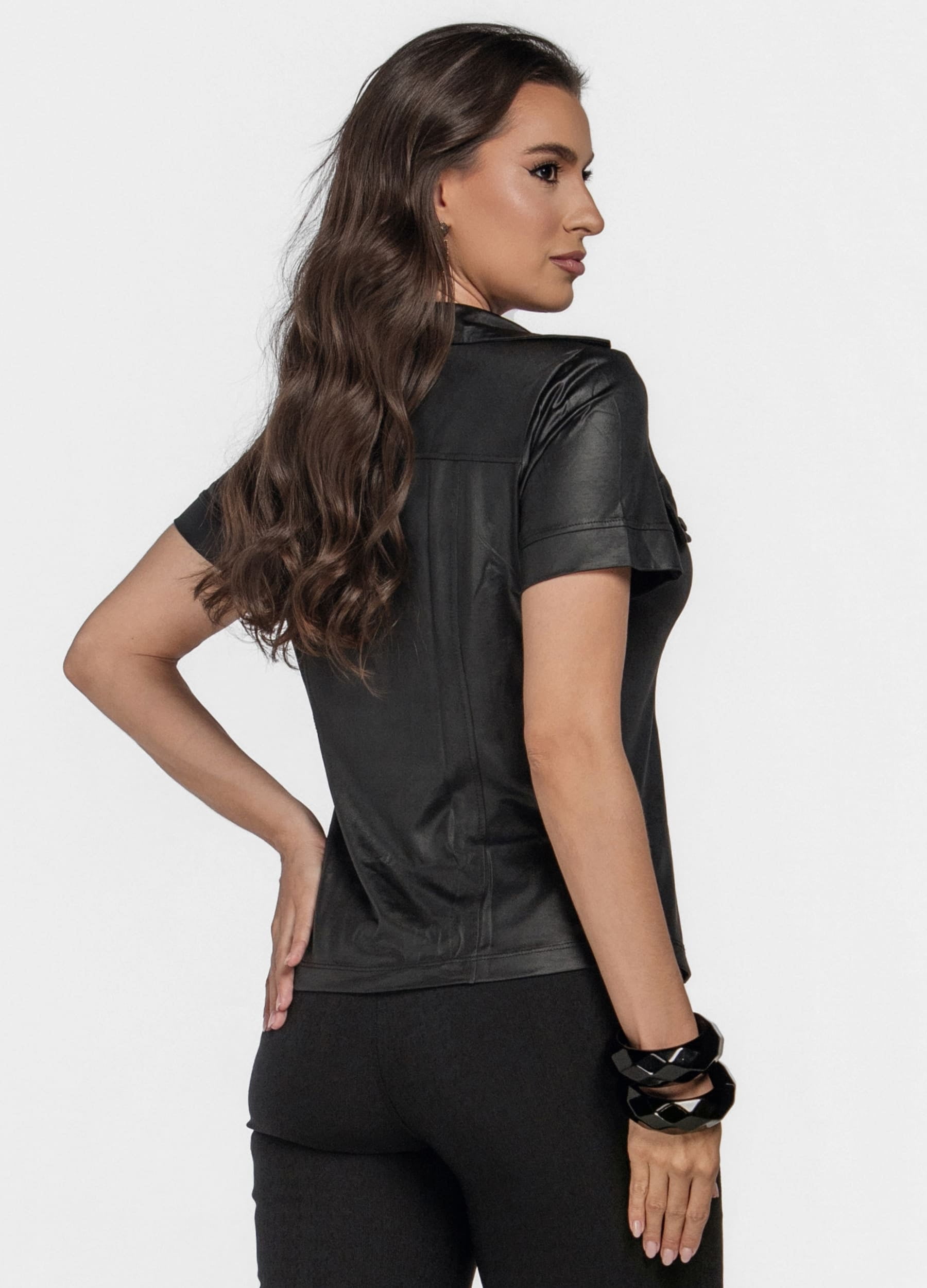 CAMISA FEMININA CIRRE MANGA CURTA
