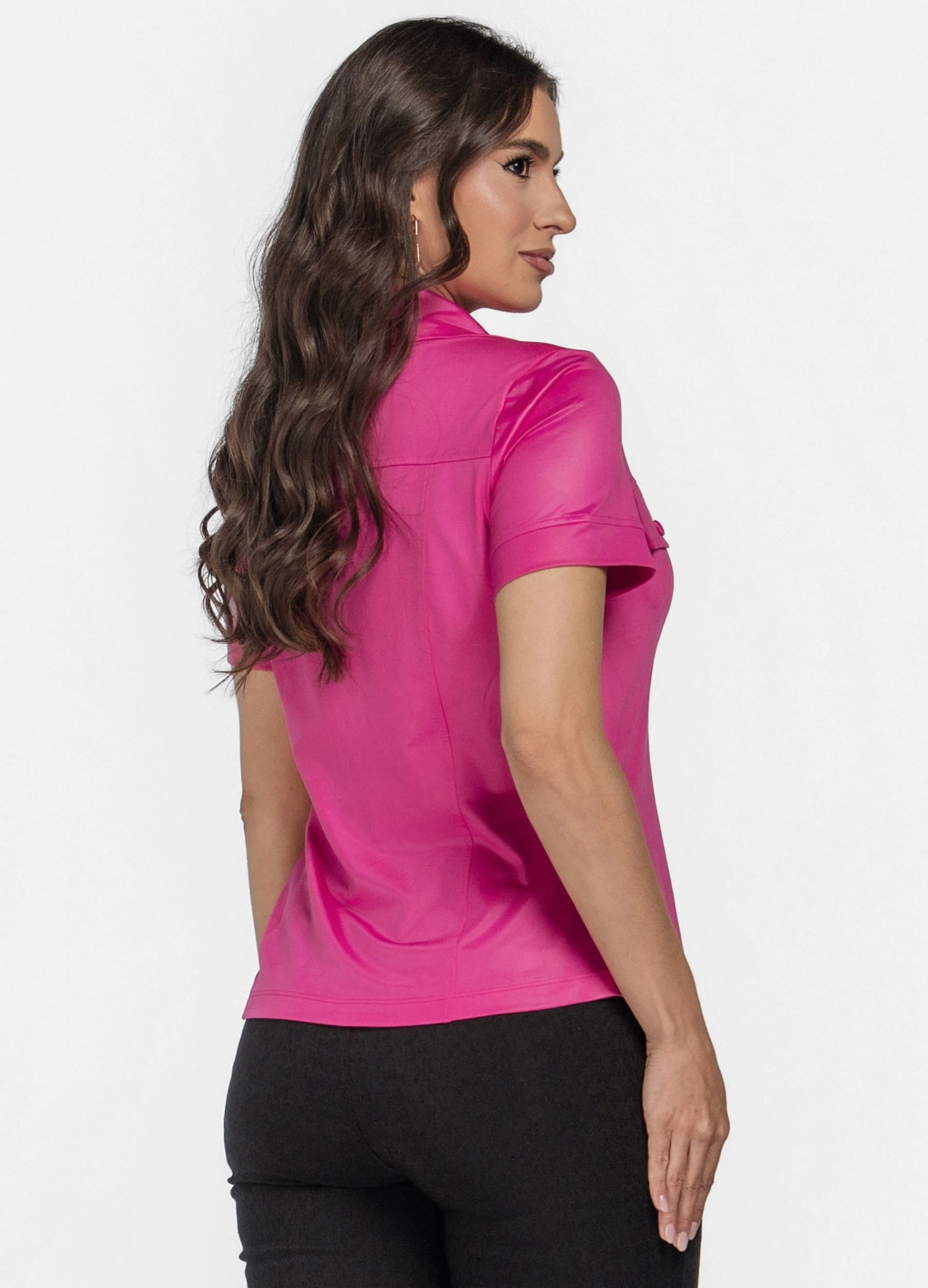 CAMISA FEMININA CIRRE MANGA CURTA