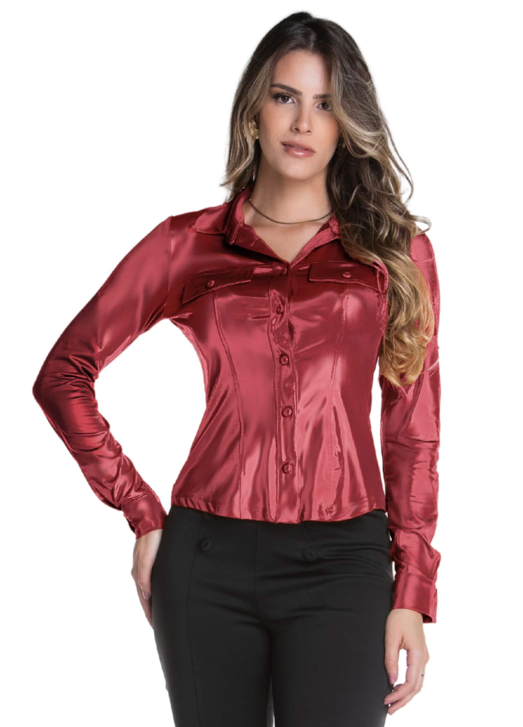 Camisa Cirre Manga Longa