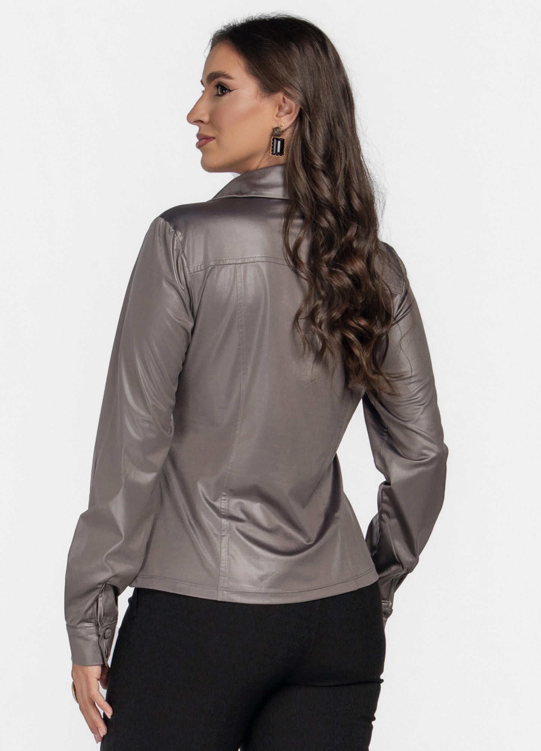 Camisa Cirre Manga Longa