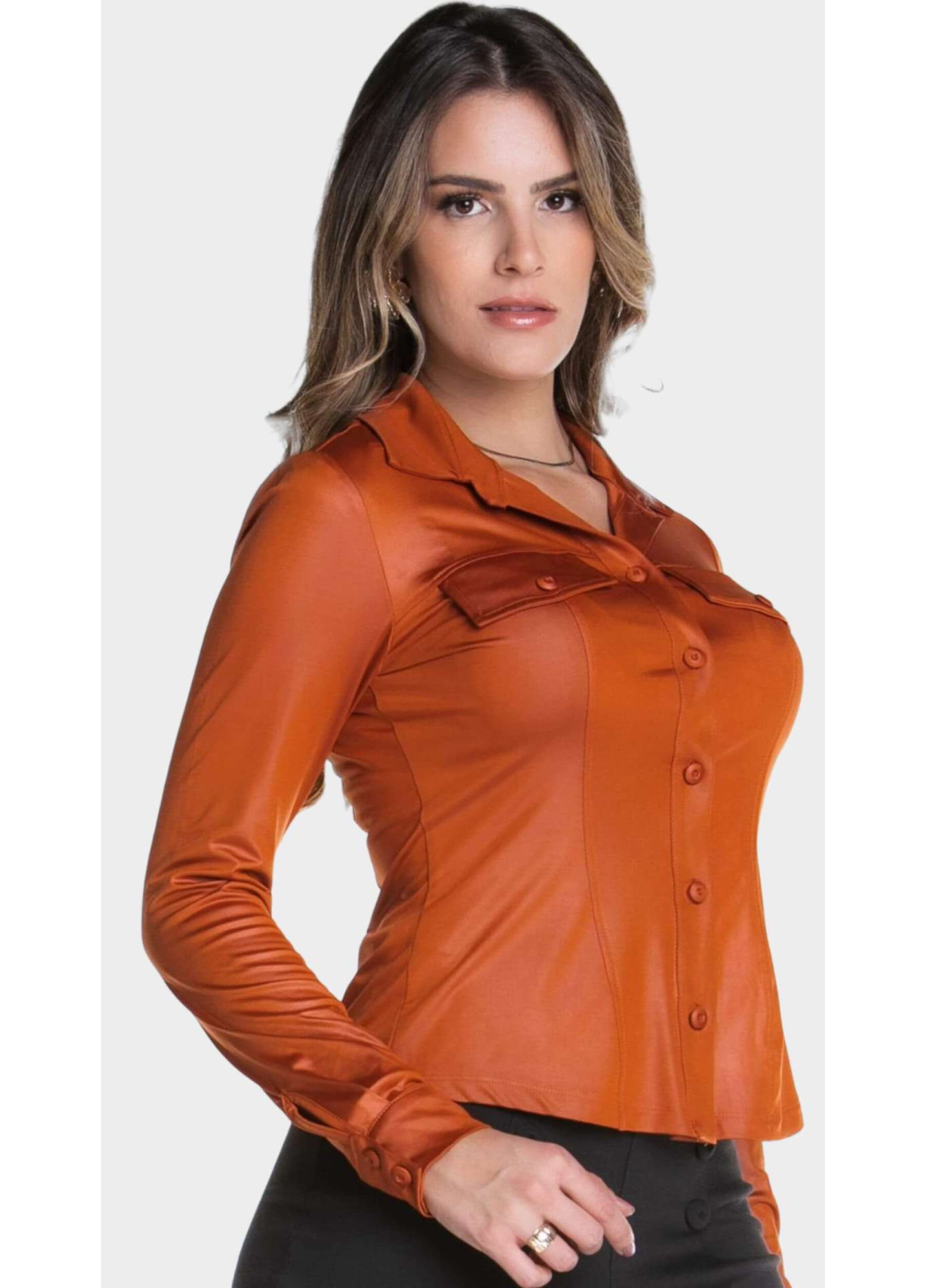 Camisa Cirre Manga Longa