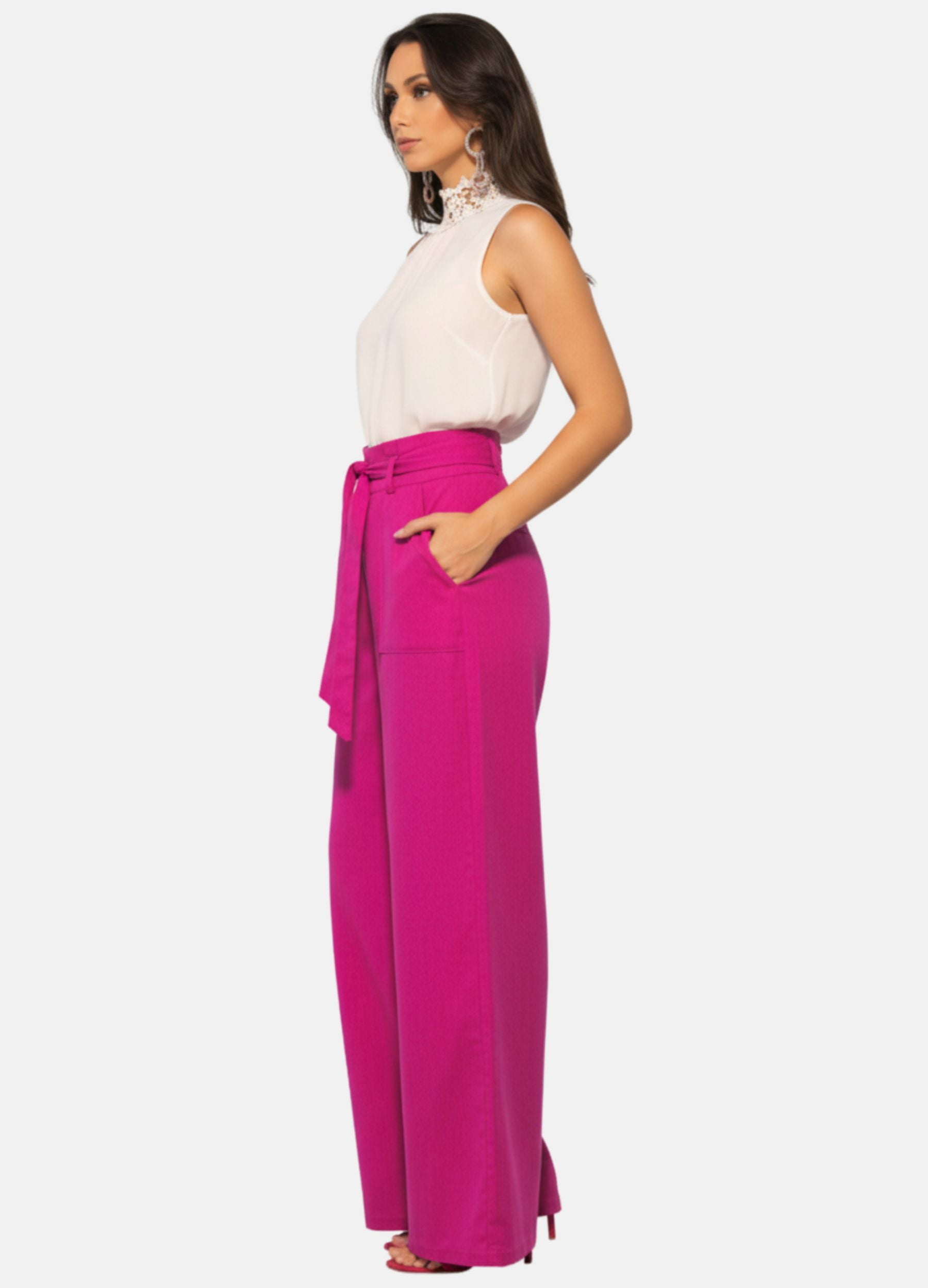 CALÇA PANTALONA LINHO 