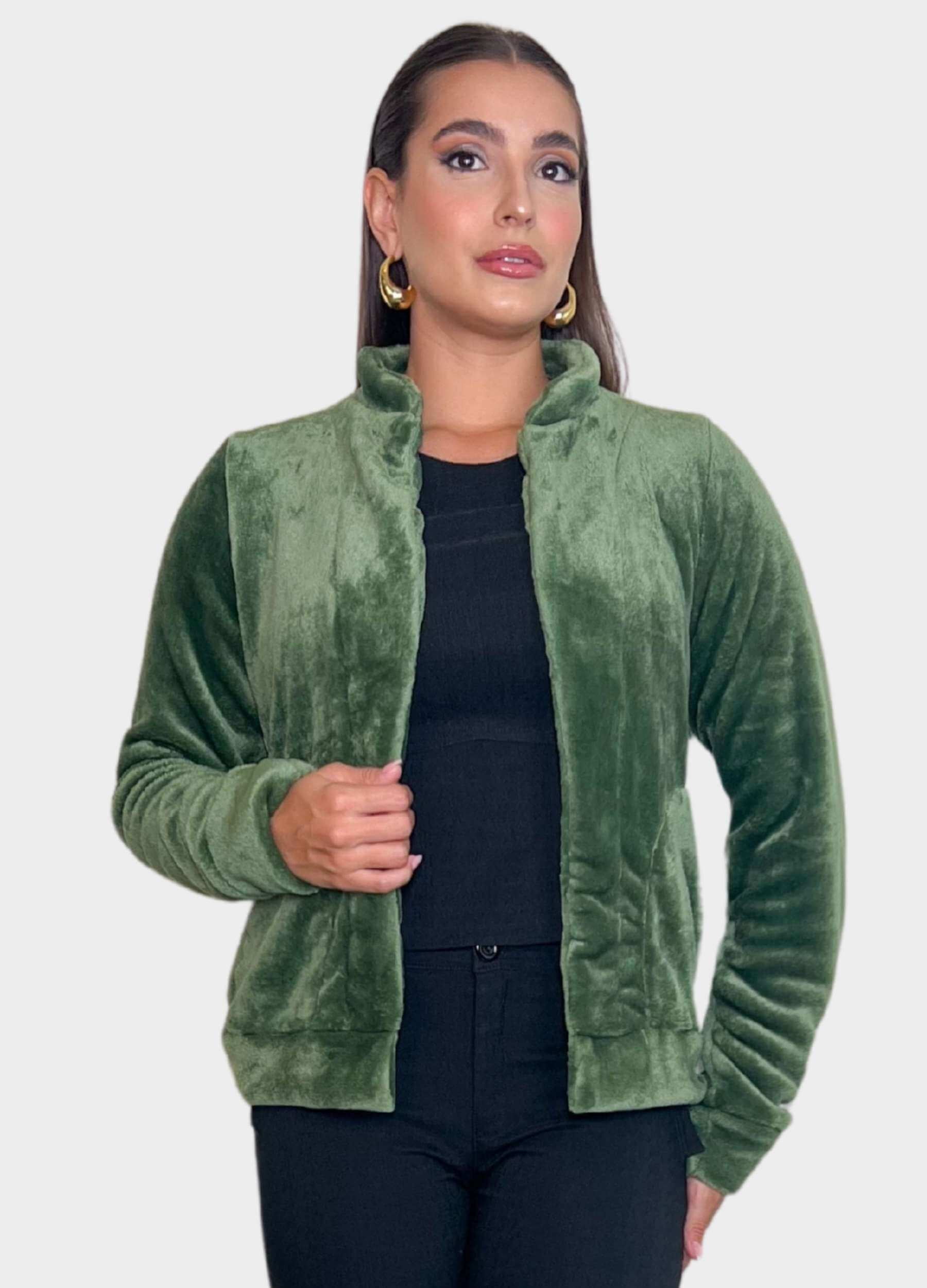 CASACO FEMININO DE PELO
