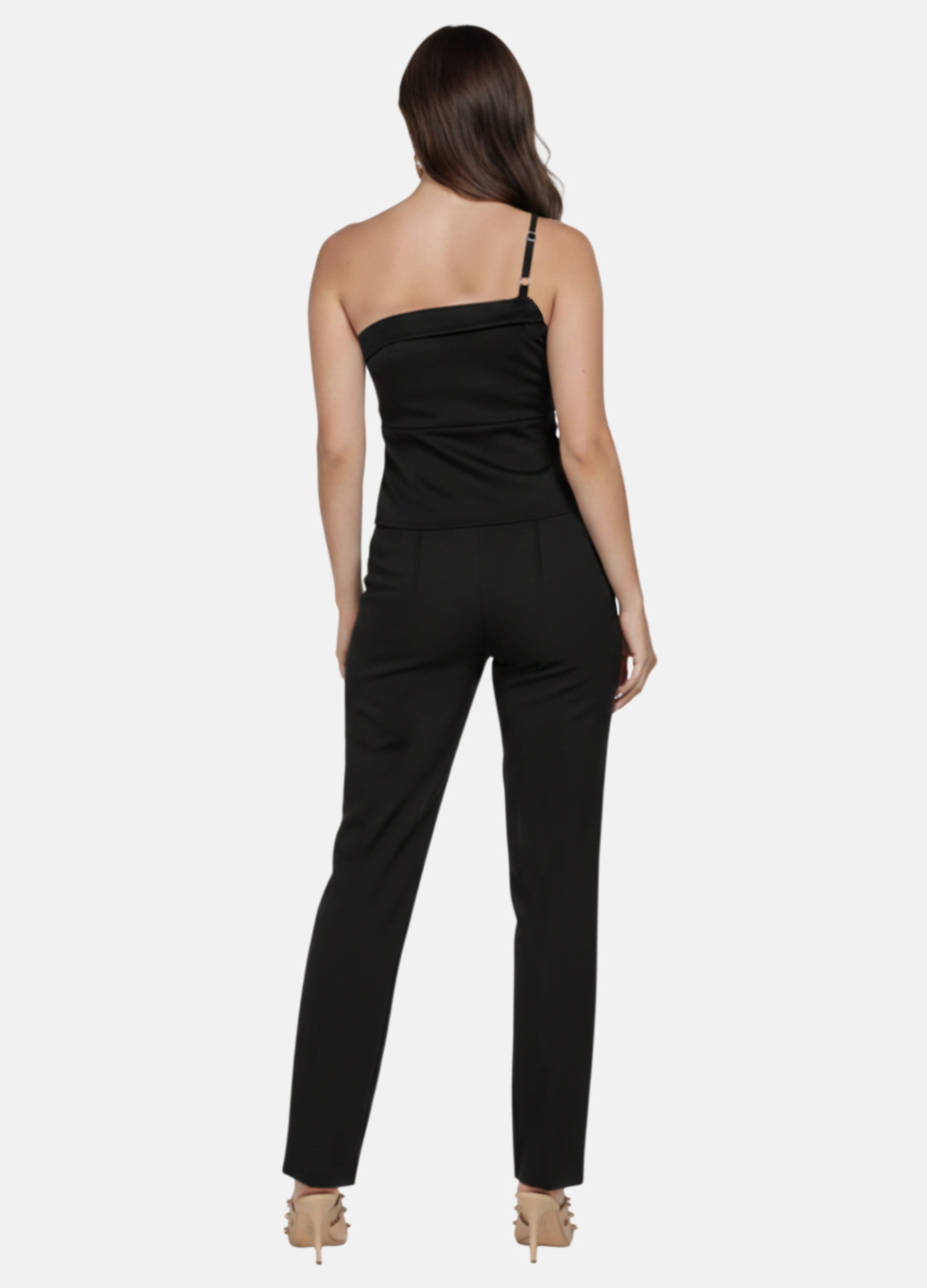 CONJUNTO FENININO CALÇA E BLUSA DE UM OMBRO SÓ