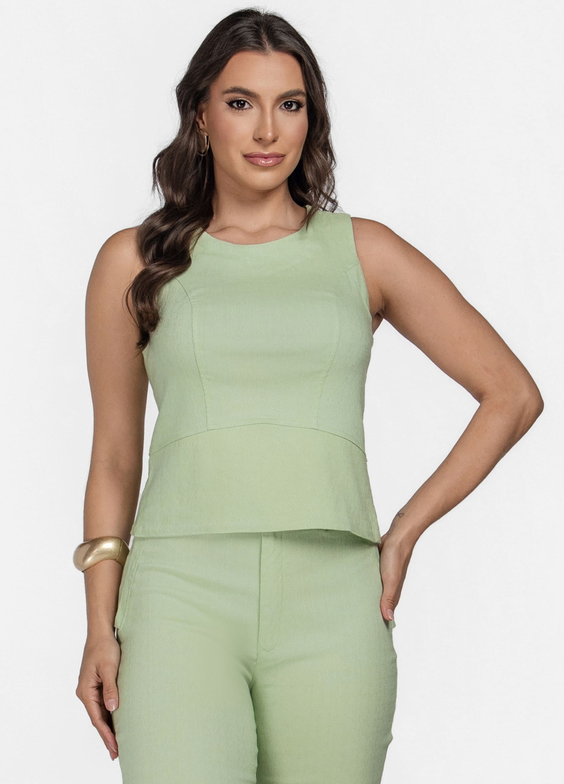 CONJUNTO FEMININO BLUSA E CALÇA SKINNY