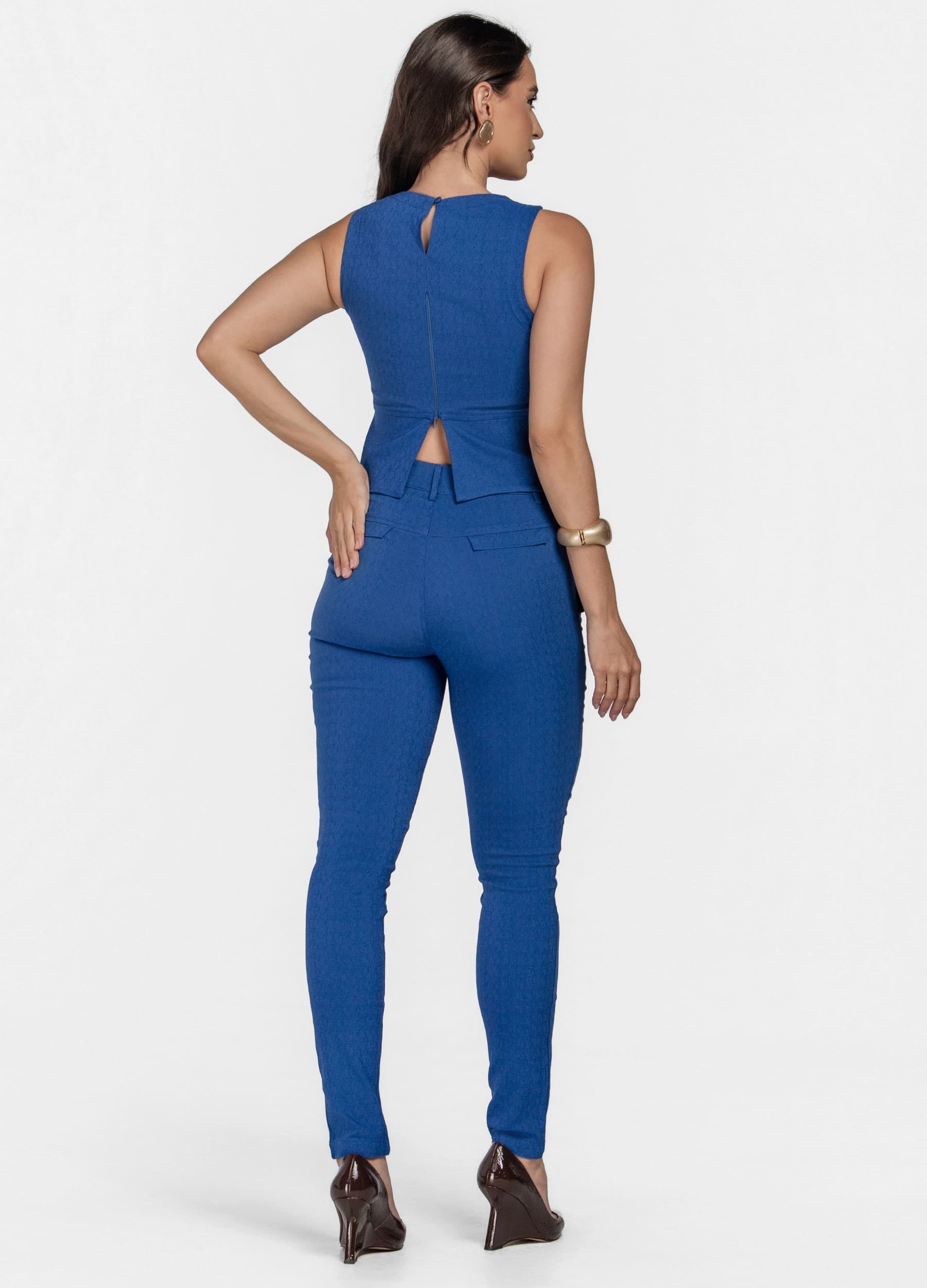 CONJUNTO FEMININO BLUSA E CALÇA SKINNY 