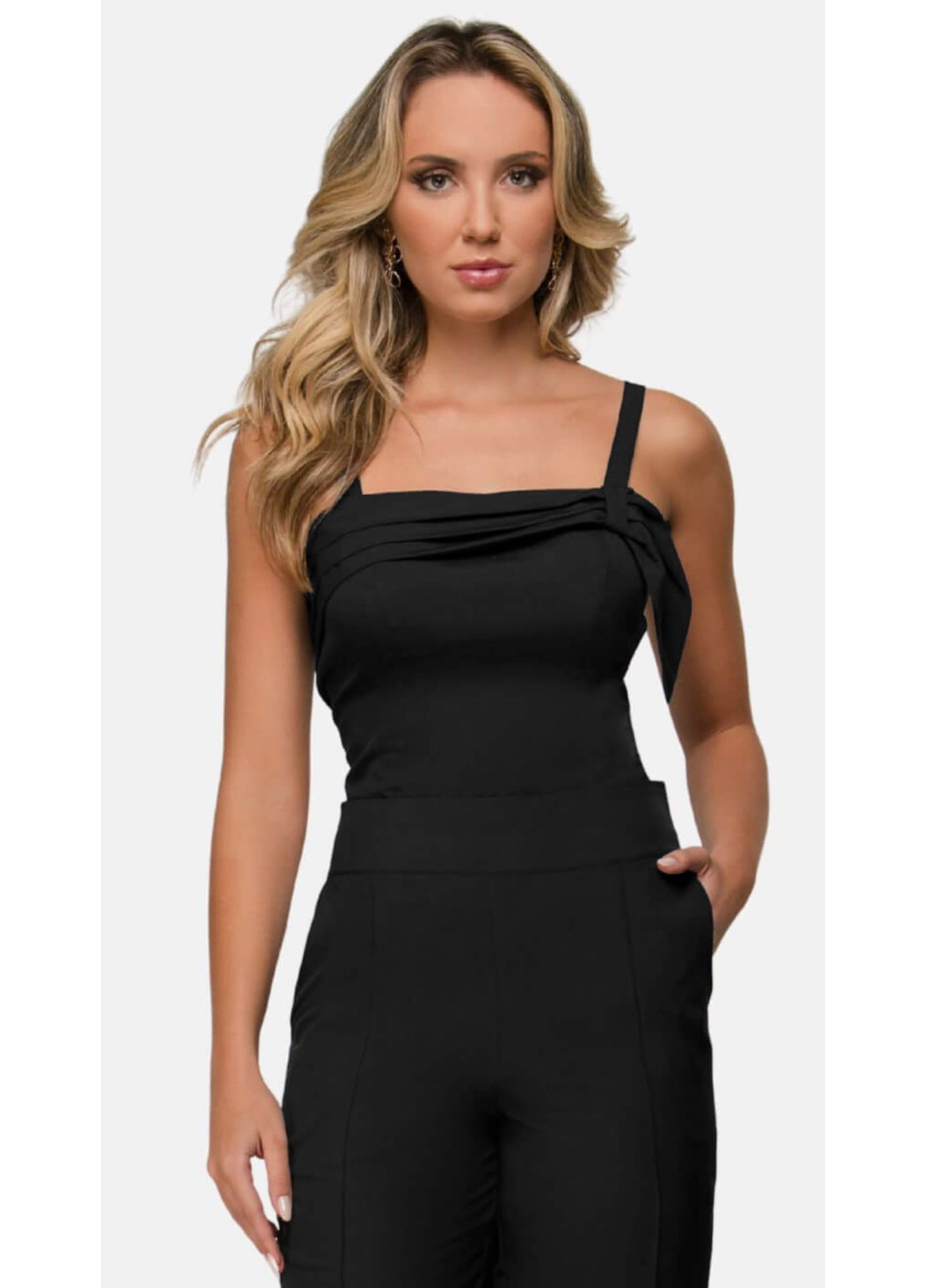 CONJUNTO FEMININO DE CALCA E BLUSA 