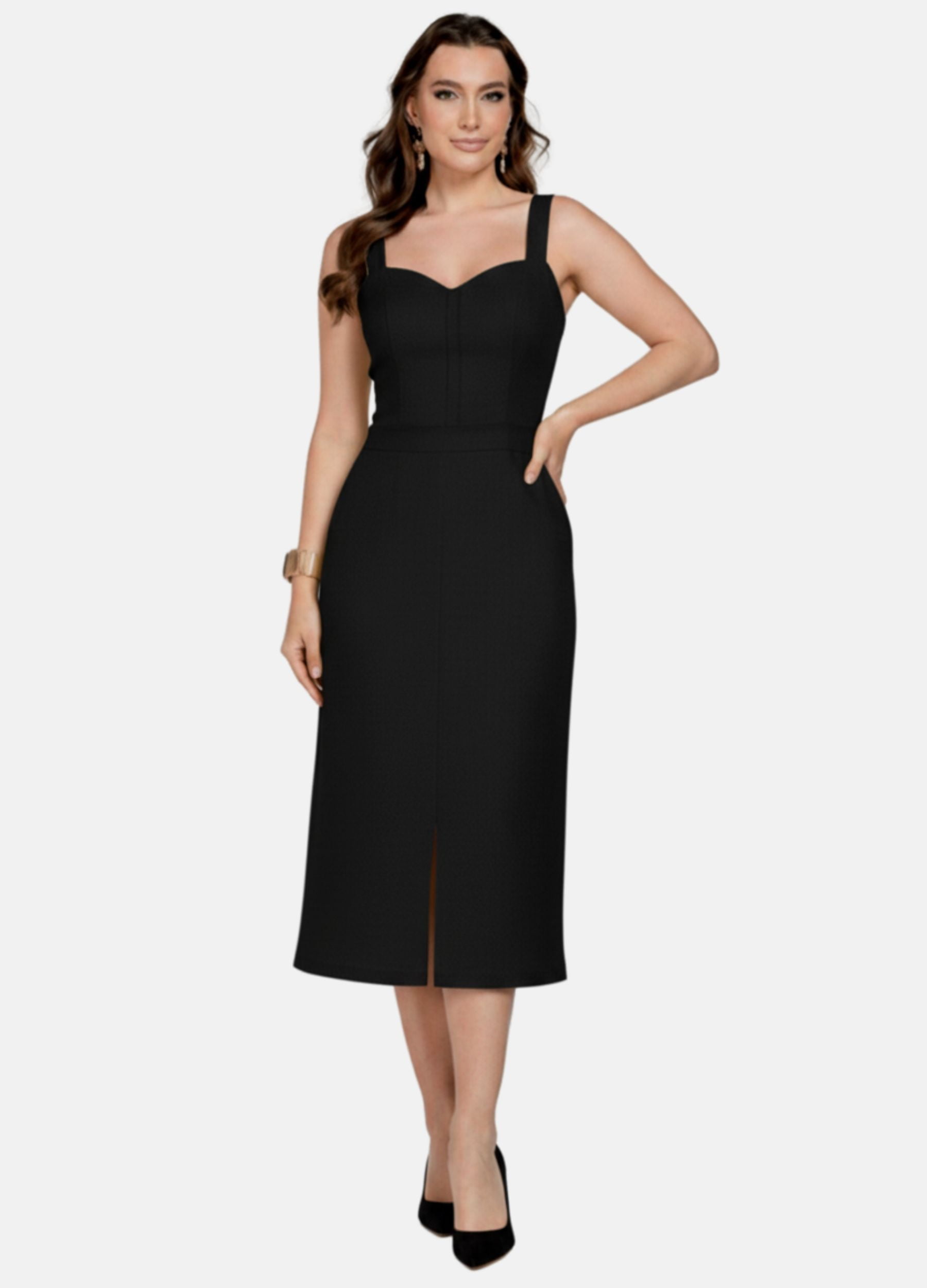 CONJUNTO FEMININO SAIA MIDI E CROPPED 