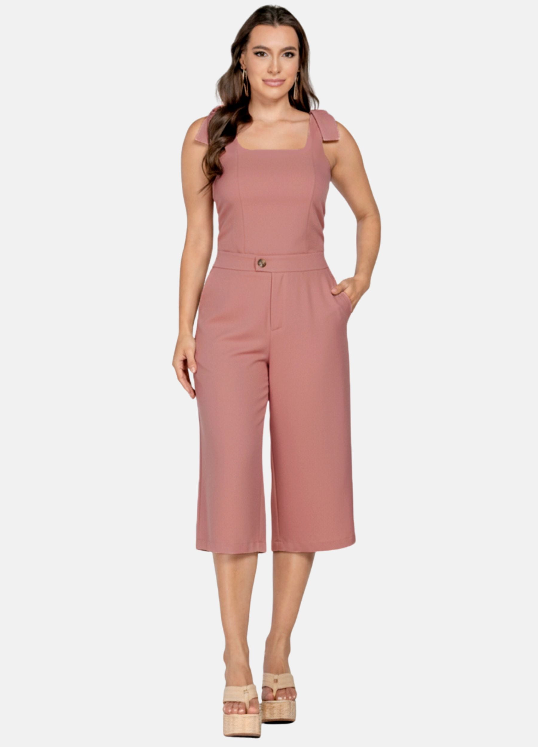 CONJUNTO FEMININO NORMA BERMUDA E BLUSA 