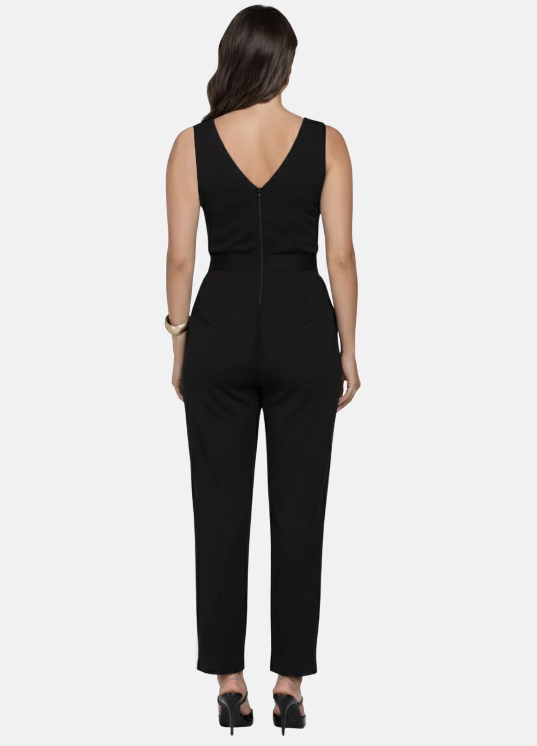 MACACÃO FEMININO LINHO COM BOLSO