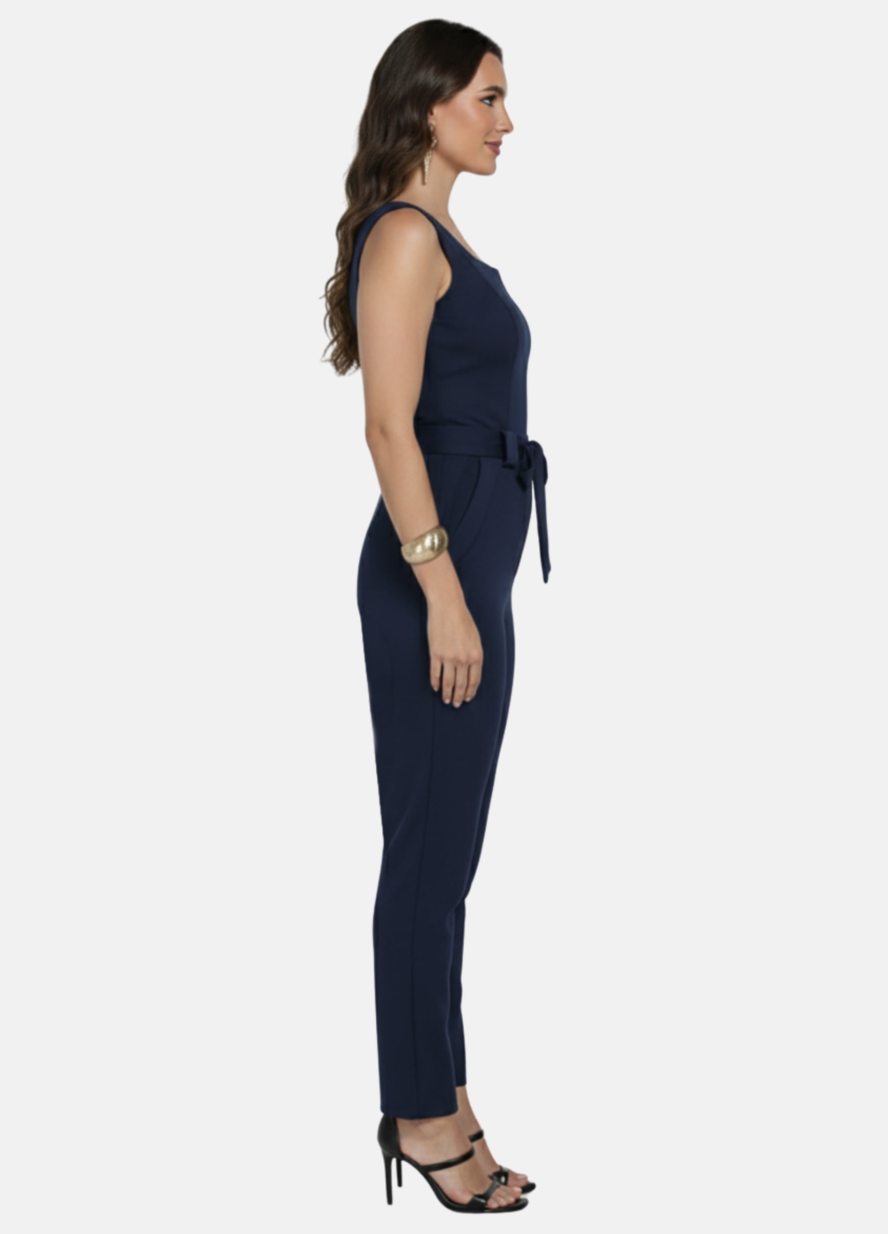 MACACÃO FEMININO LINHO COM BOLSO