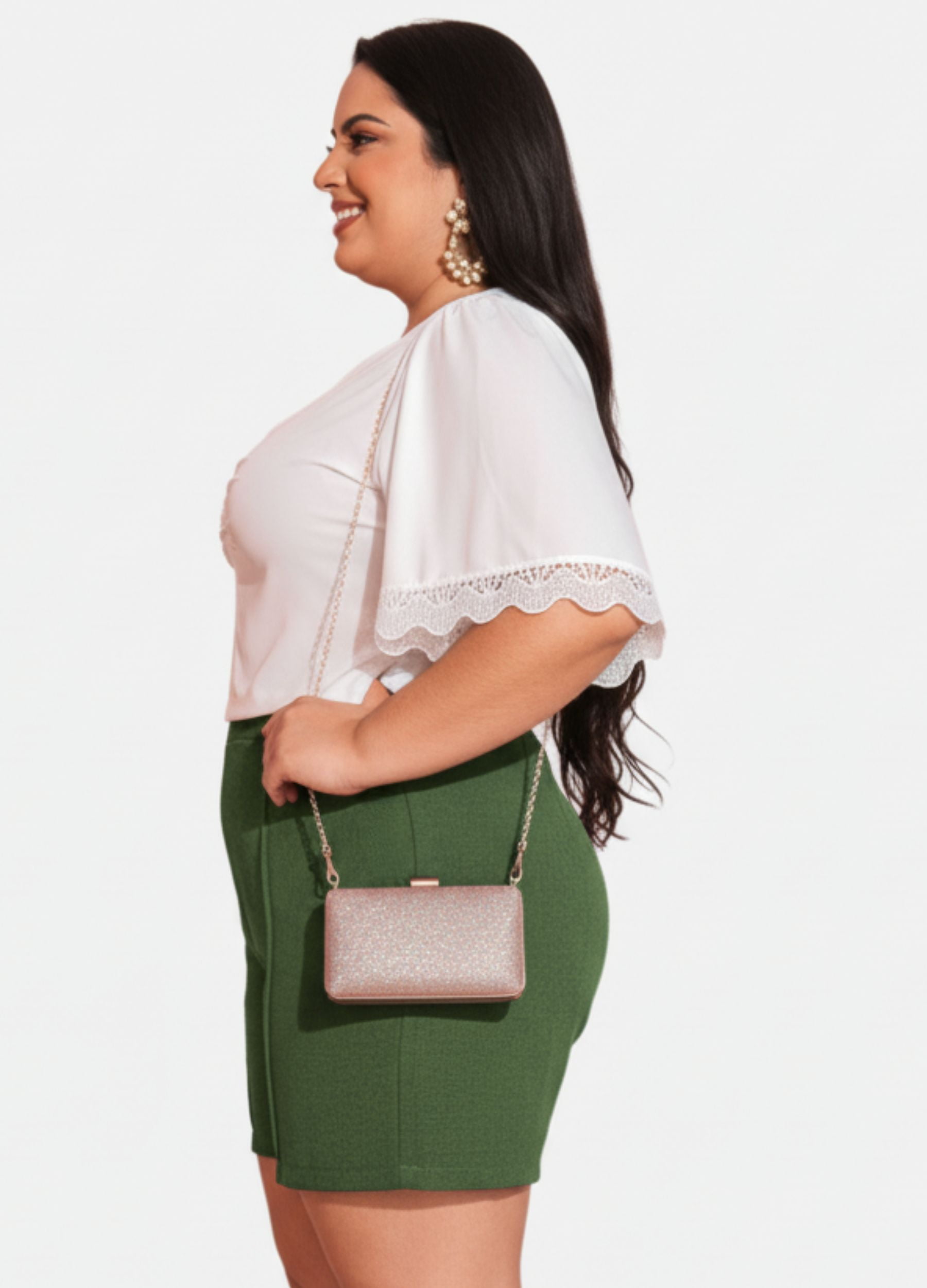 SHORT COM NERVURA PLUS SIZE 