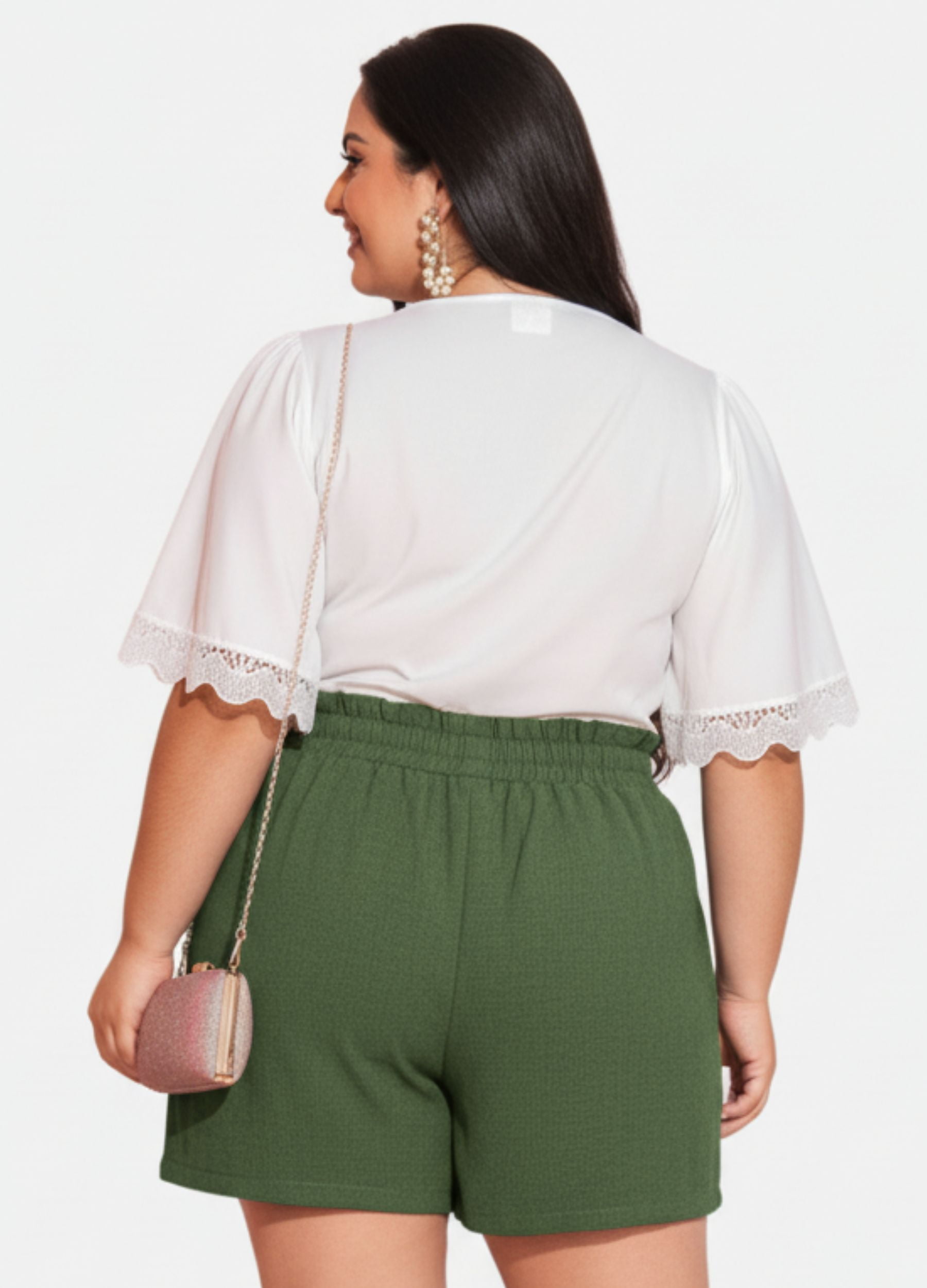 SHORT COM NERVURA PLUS SIZE 