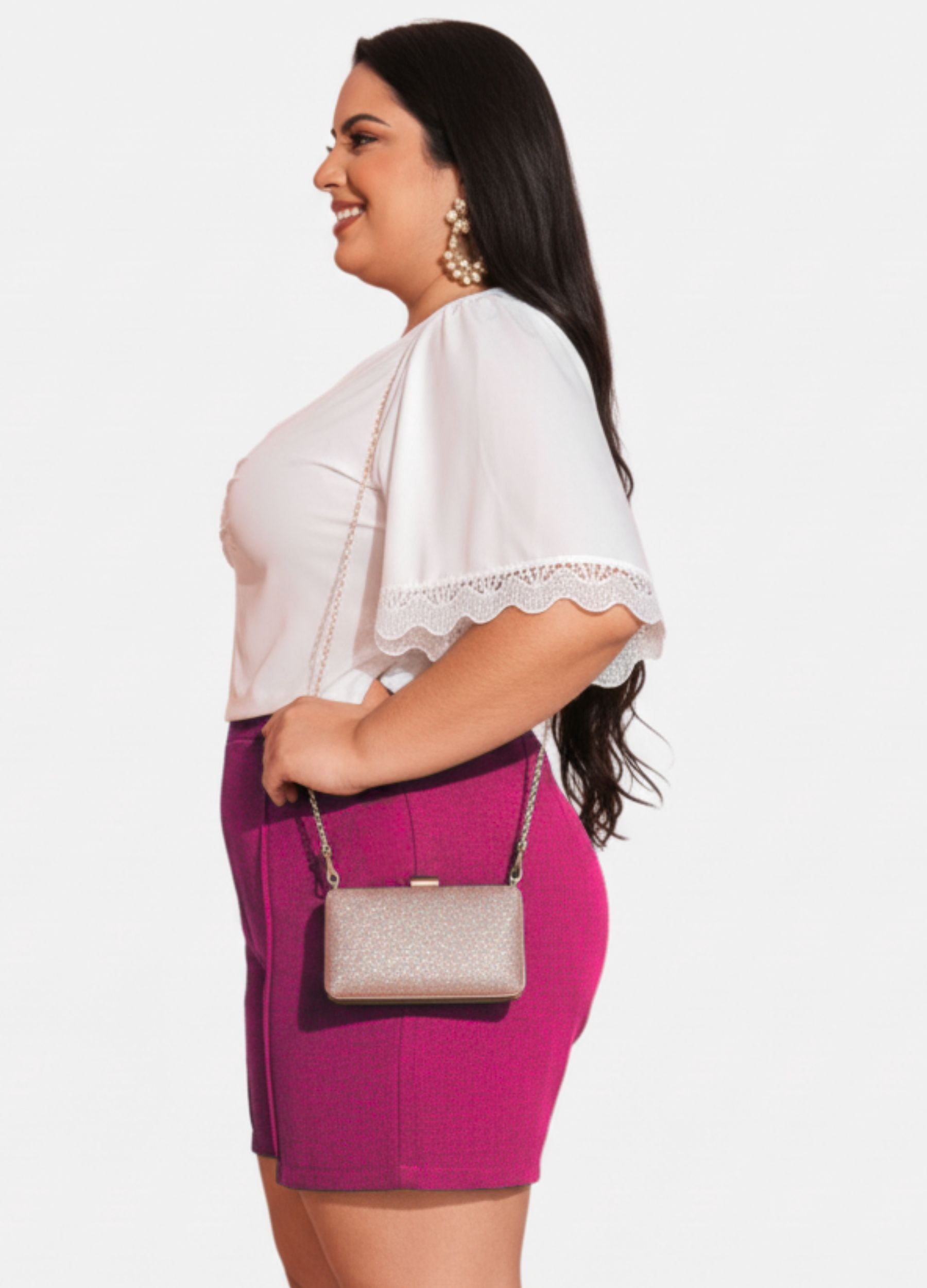 SHORT COM NERVURA PLUS SIZE 