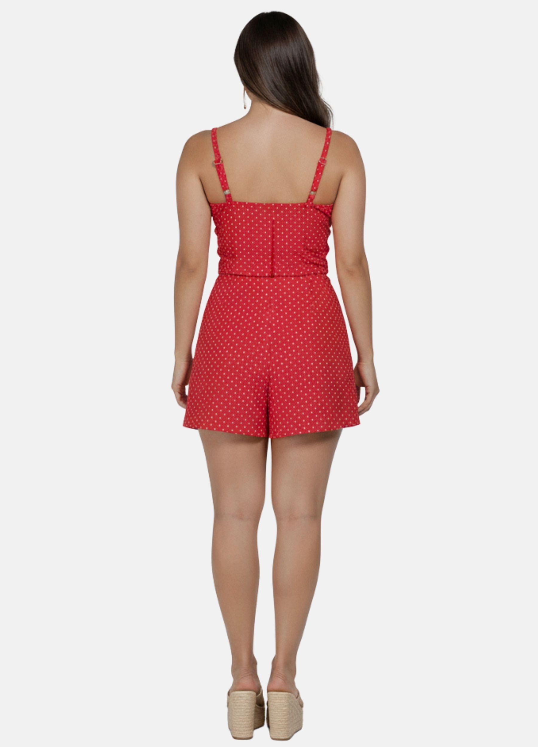 BLUSA DE ALÇA COM RECORTES NO BUSTO