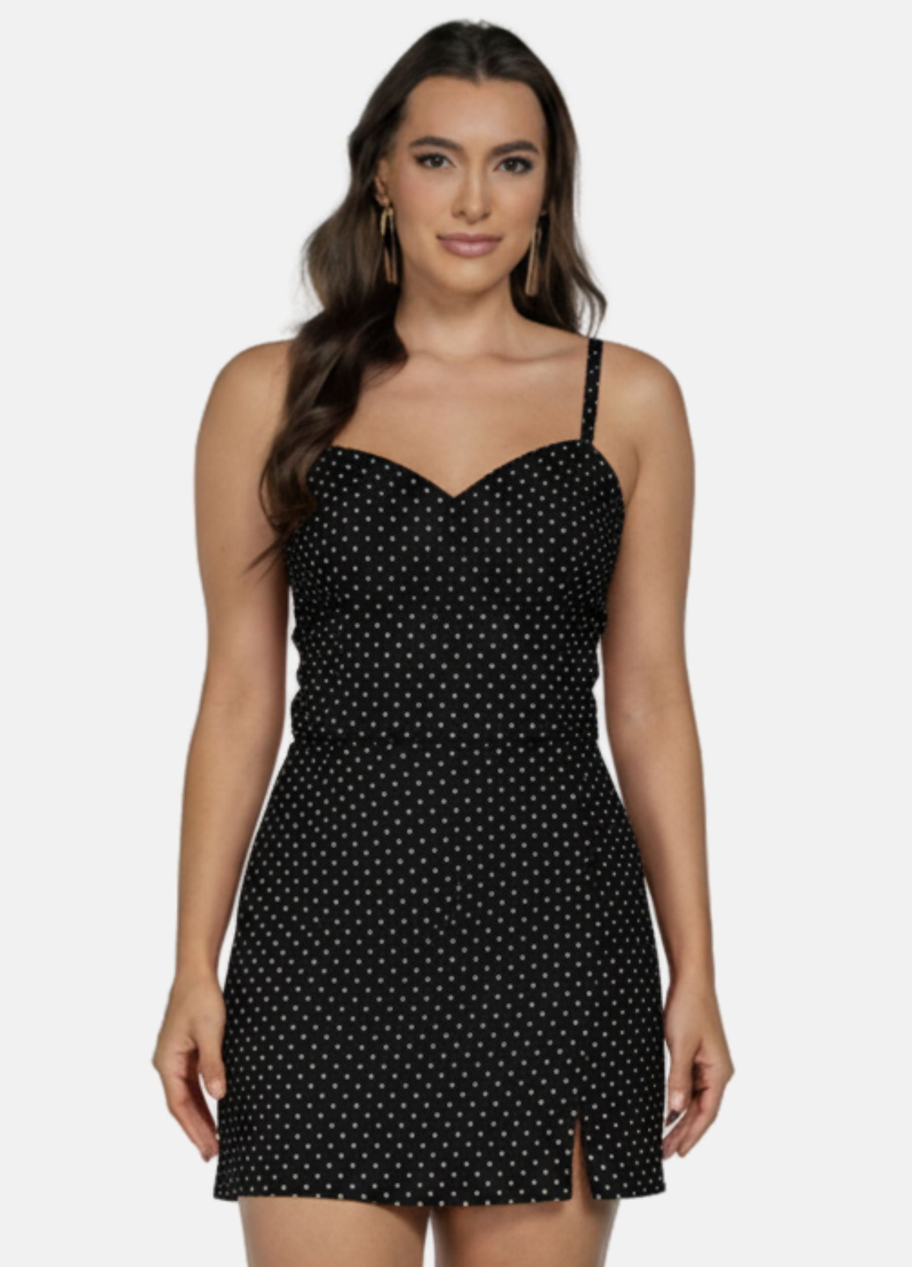 BLUSA DE ALÇA COM RECORTES NO BUSTO