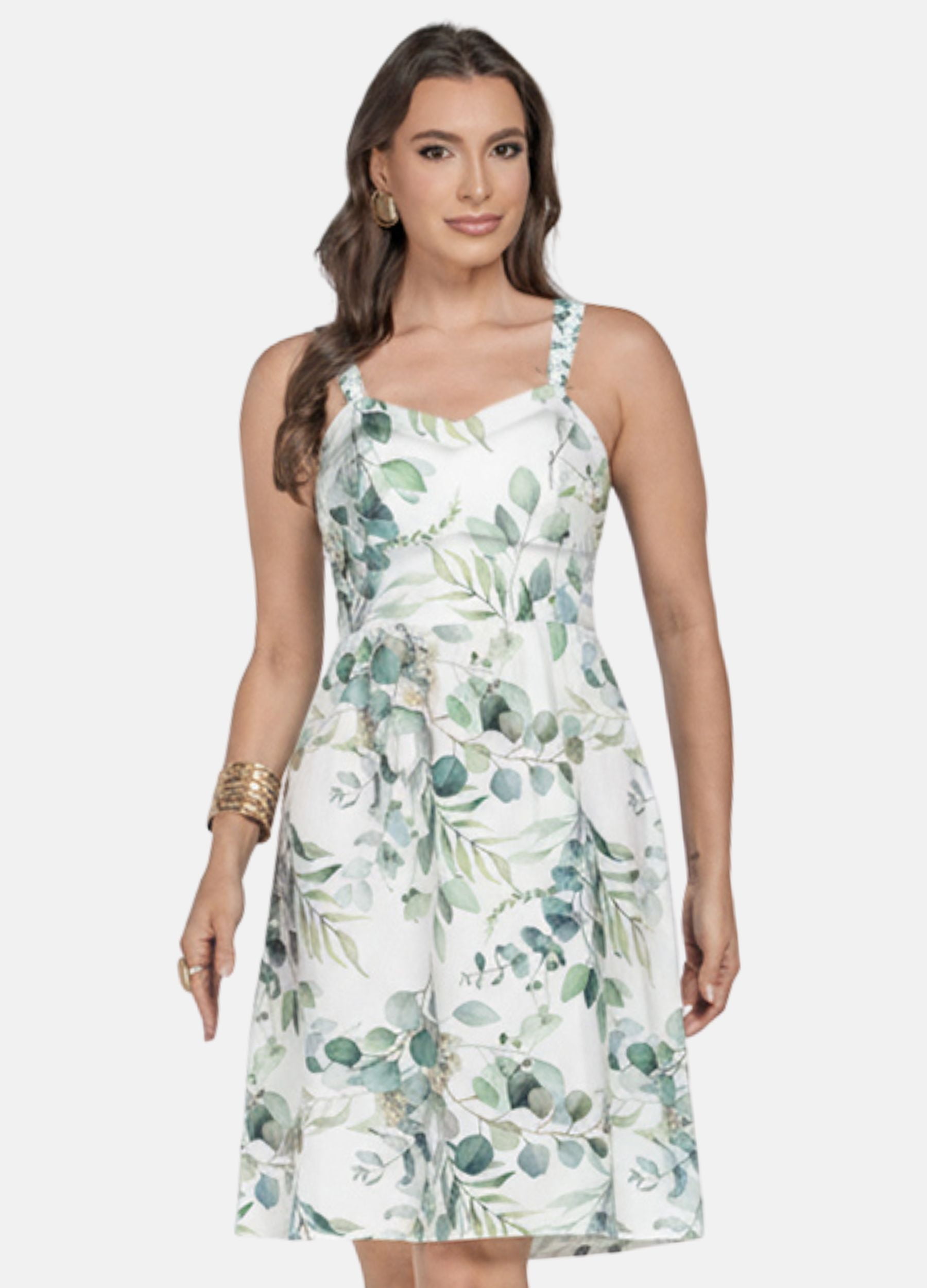 VESTIDO CURTO ESTAMPA FLORAL 