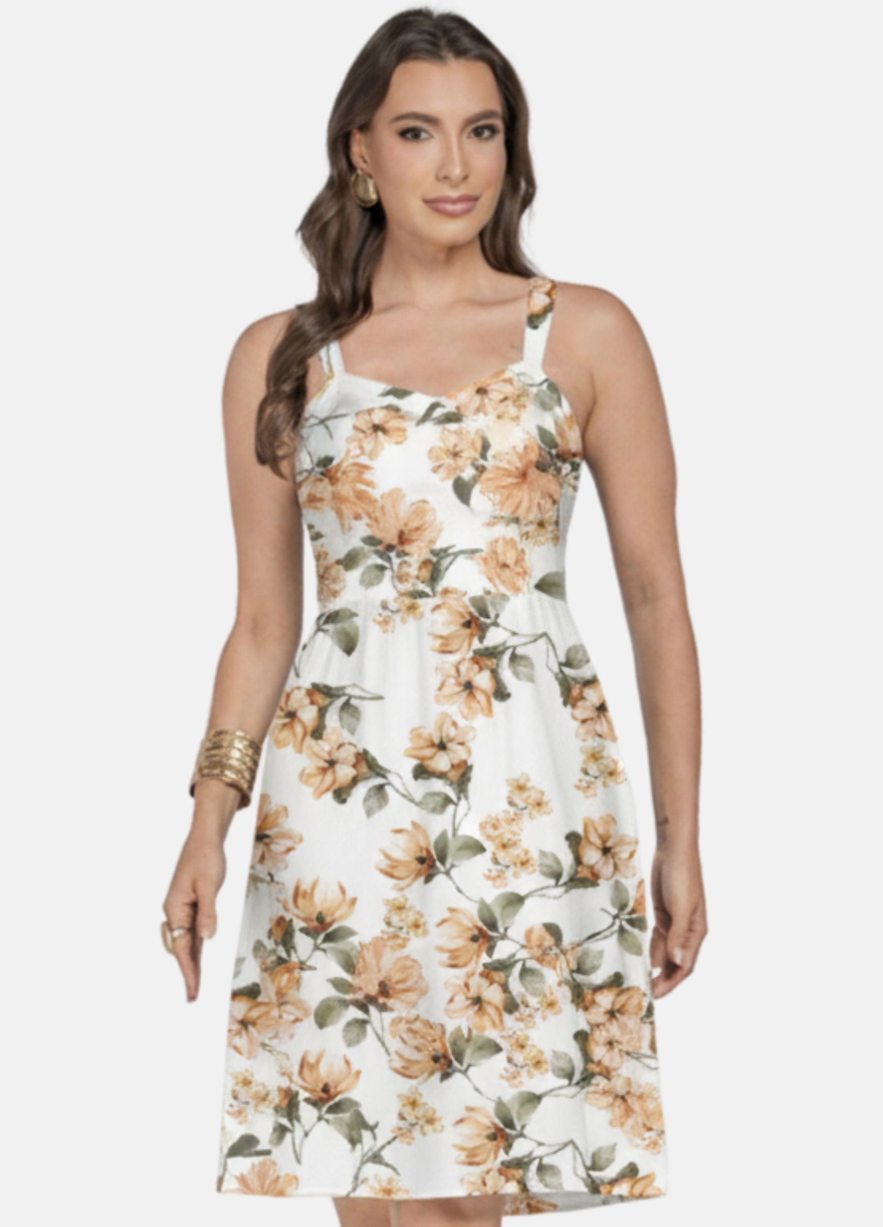 VESTIDO CURTO ESTAMPA FLORAL 