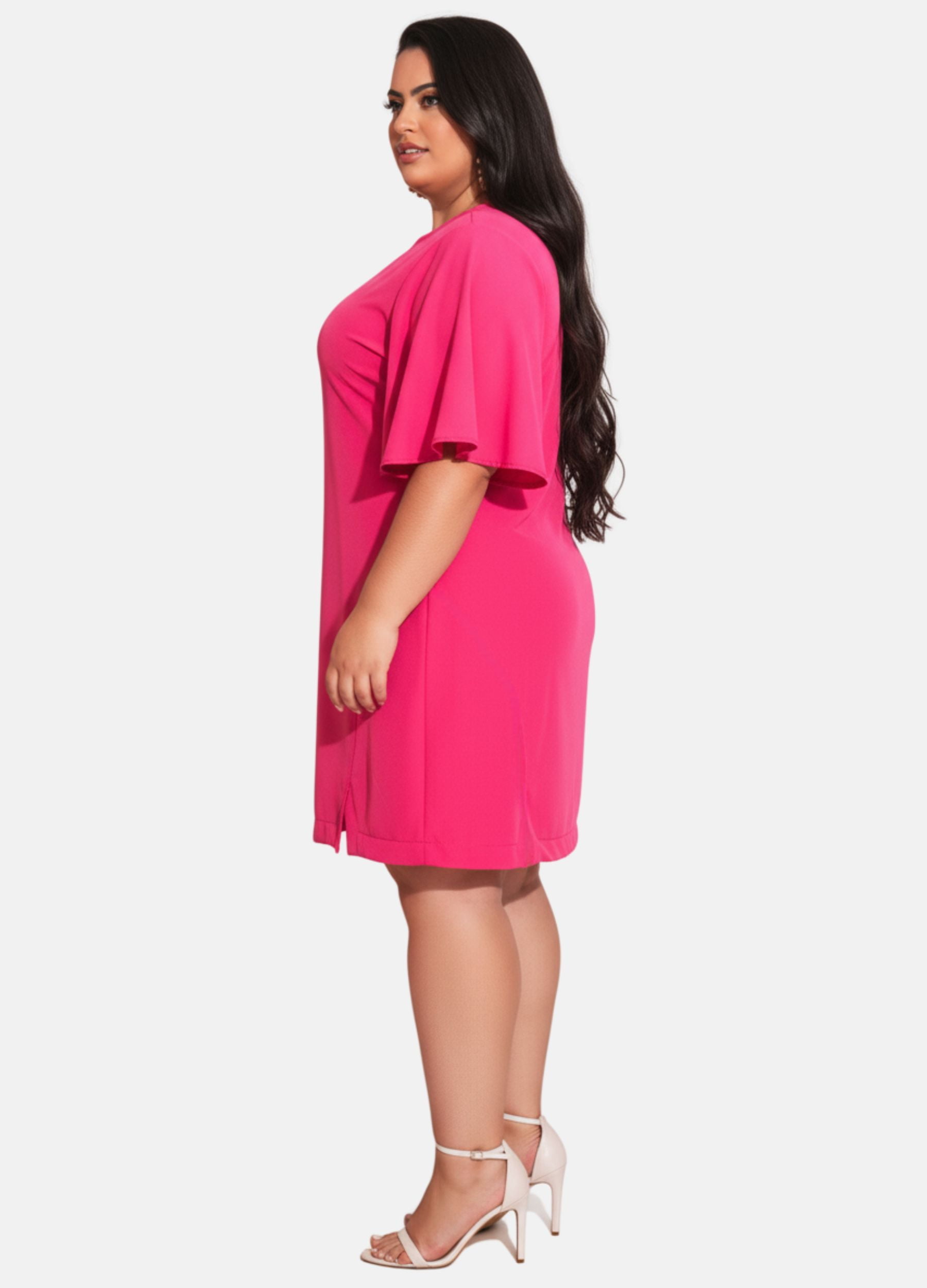 VESTIDO DECOTE PLUS SIZE 