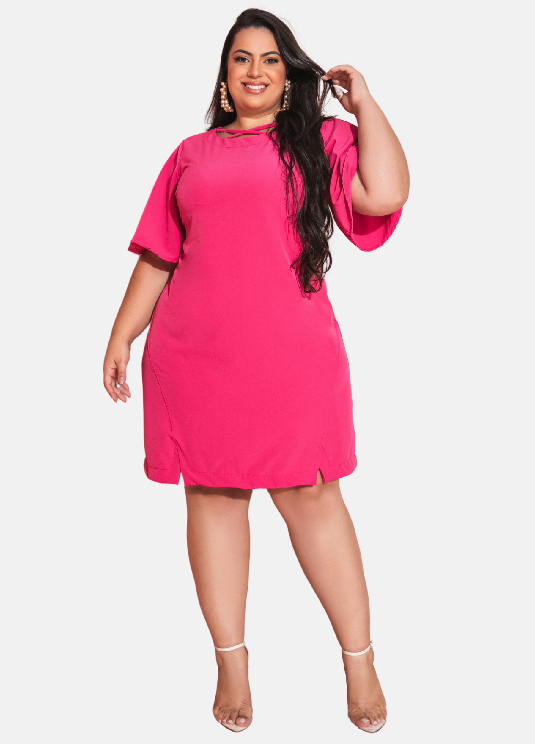 VESTIDO DECOTE PLUS SIZE 