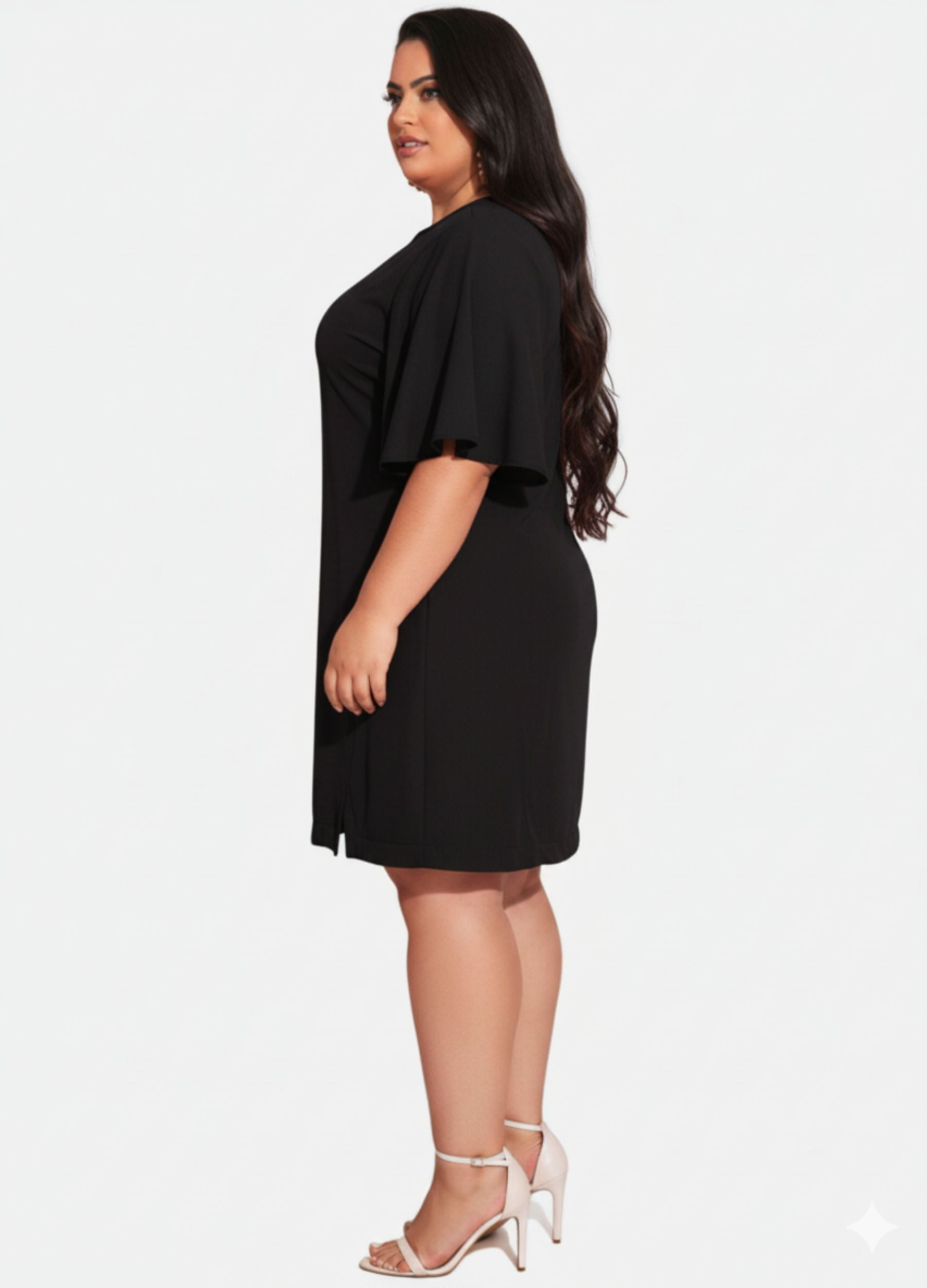 VESTIDO DECOTE PLUS SIZE 