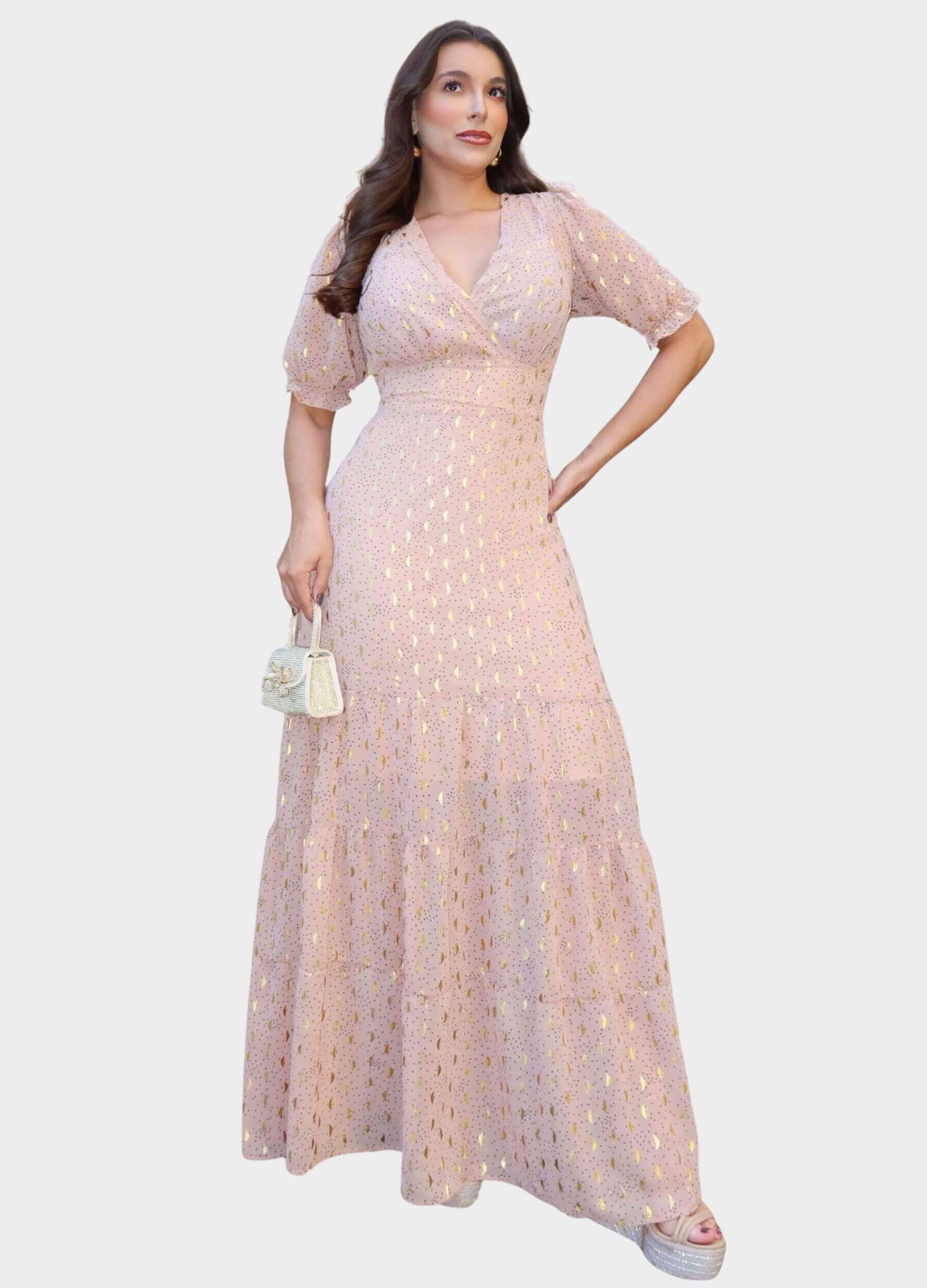VESTIDO LONGO FLORAL