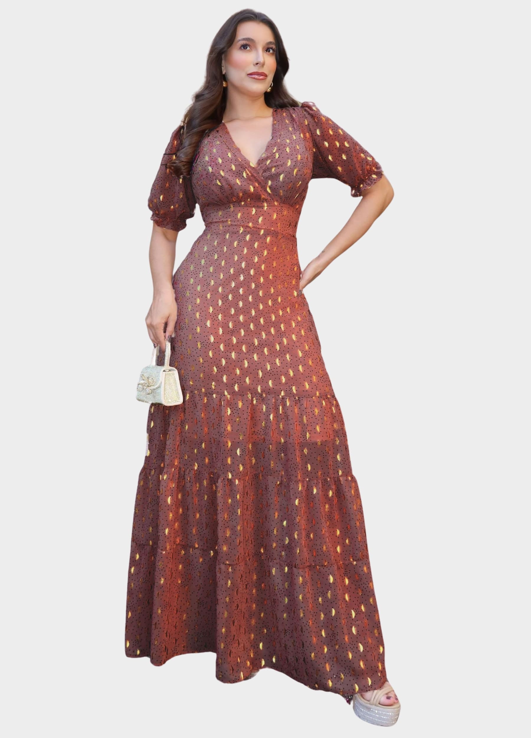 VESTIDO LONGO FLORAL