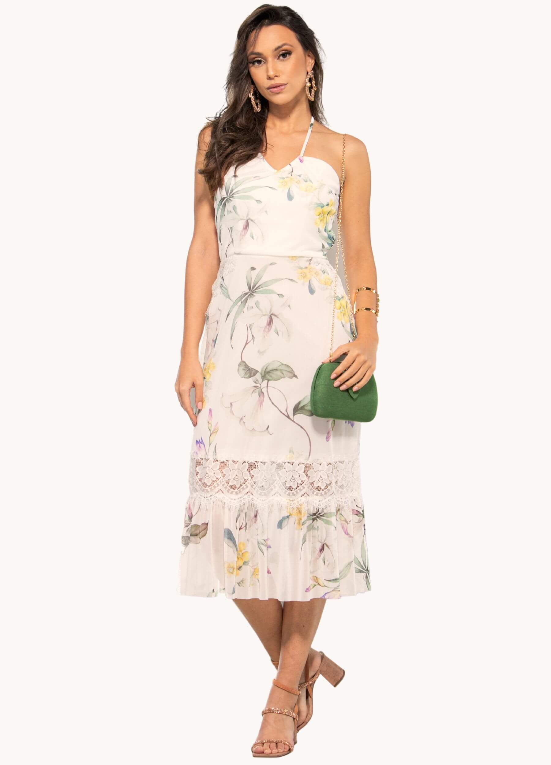 VESTIDO MIDI DE TULE 