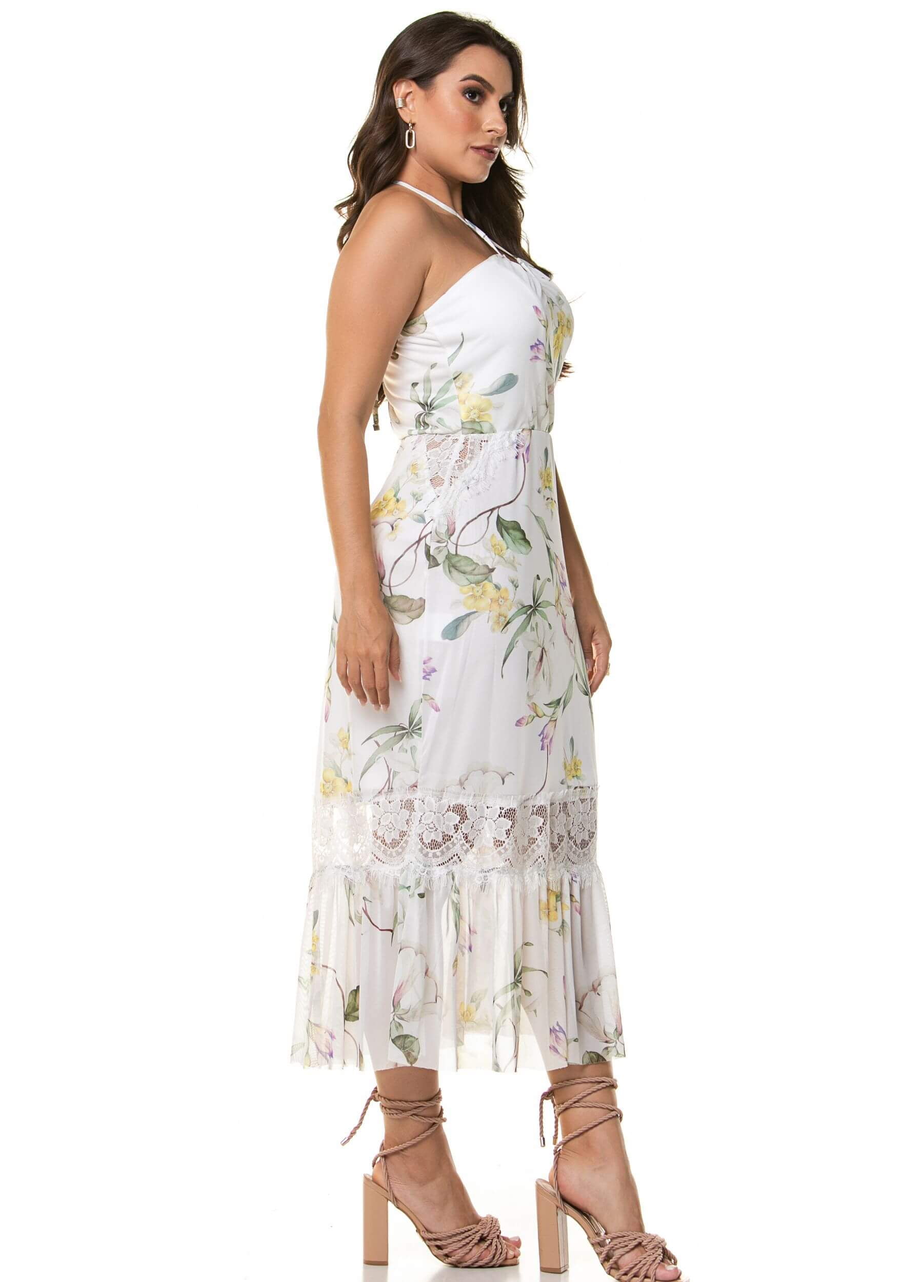 VESTIDO MIDI DE TULE 