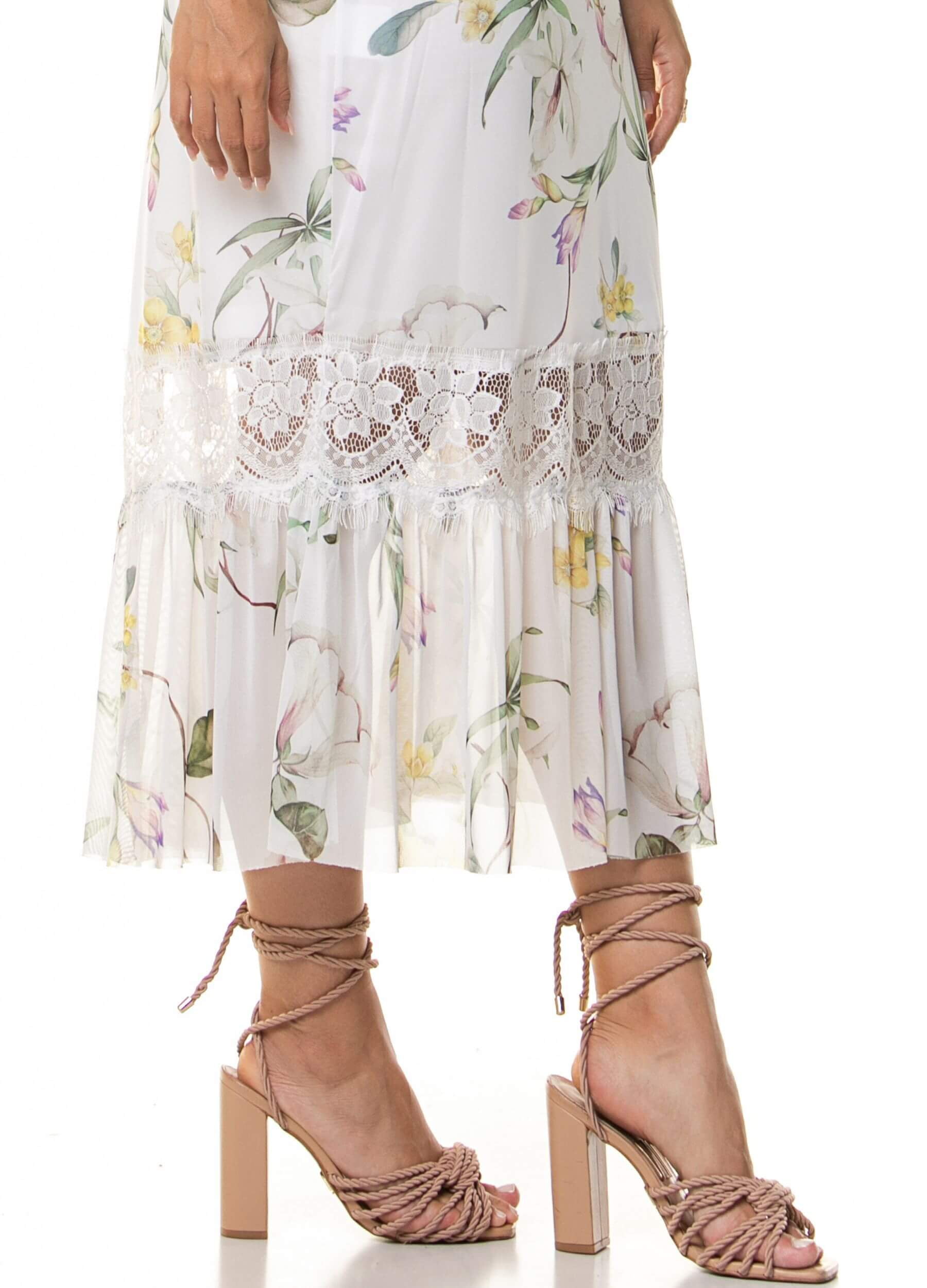 VESTIDO MIDI DE TULE 
