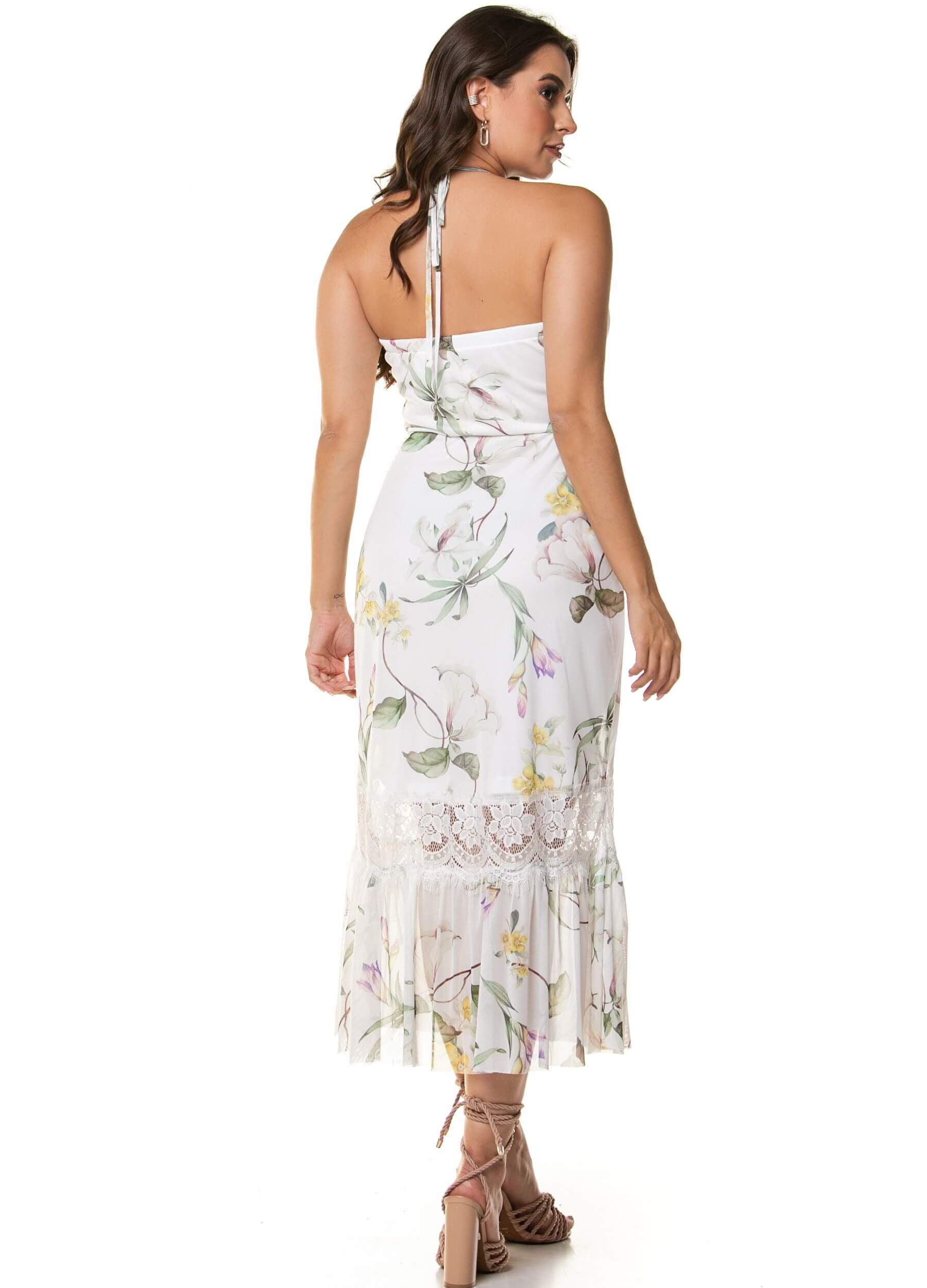 VESTIDO MIDI DE TULE 