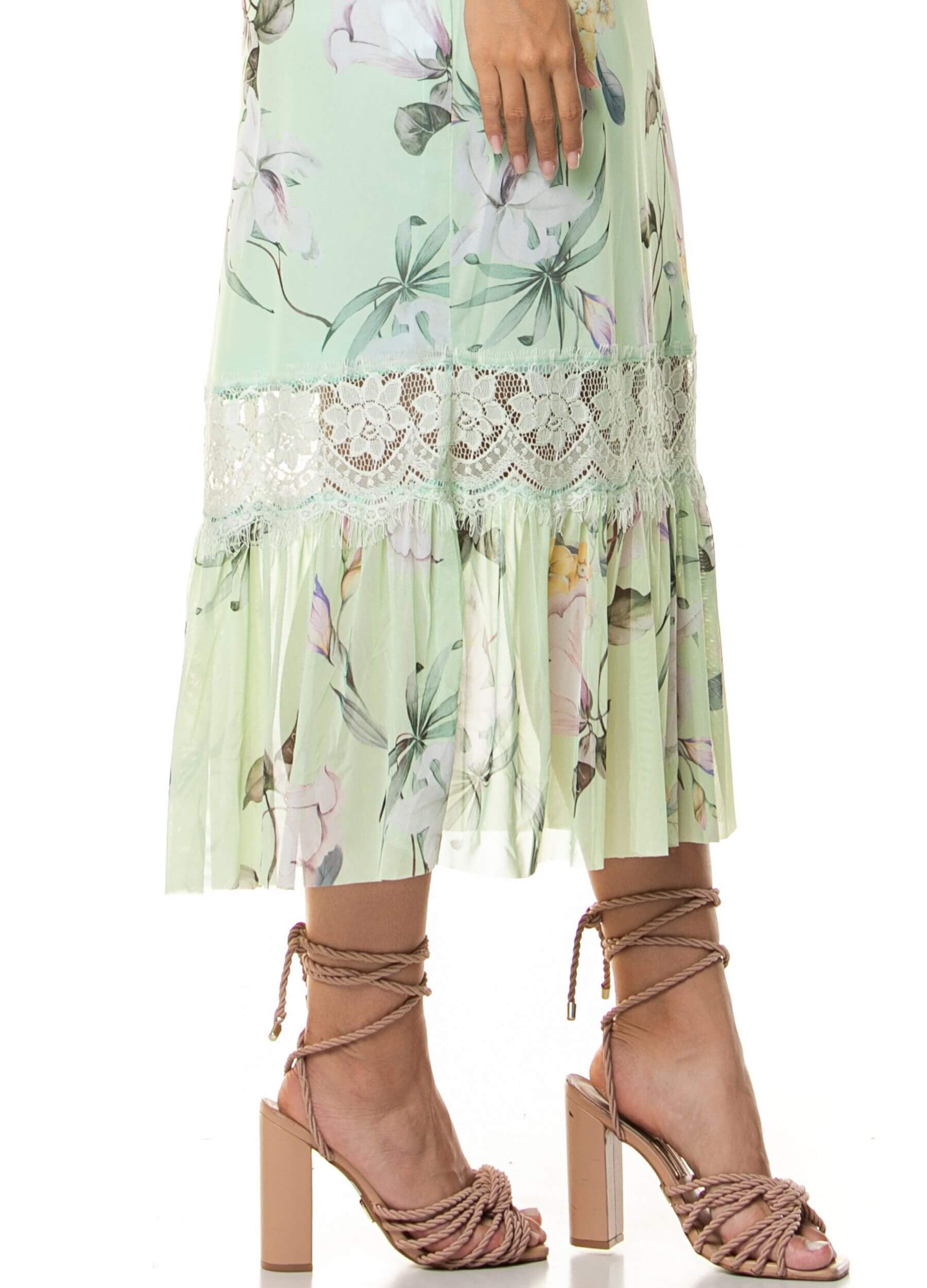 VESTIDO MIDI DE TULE 