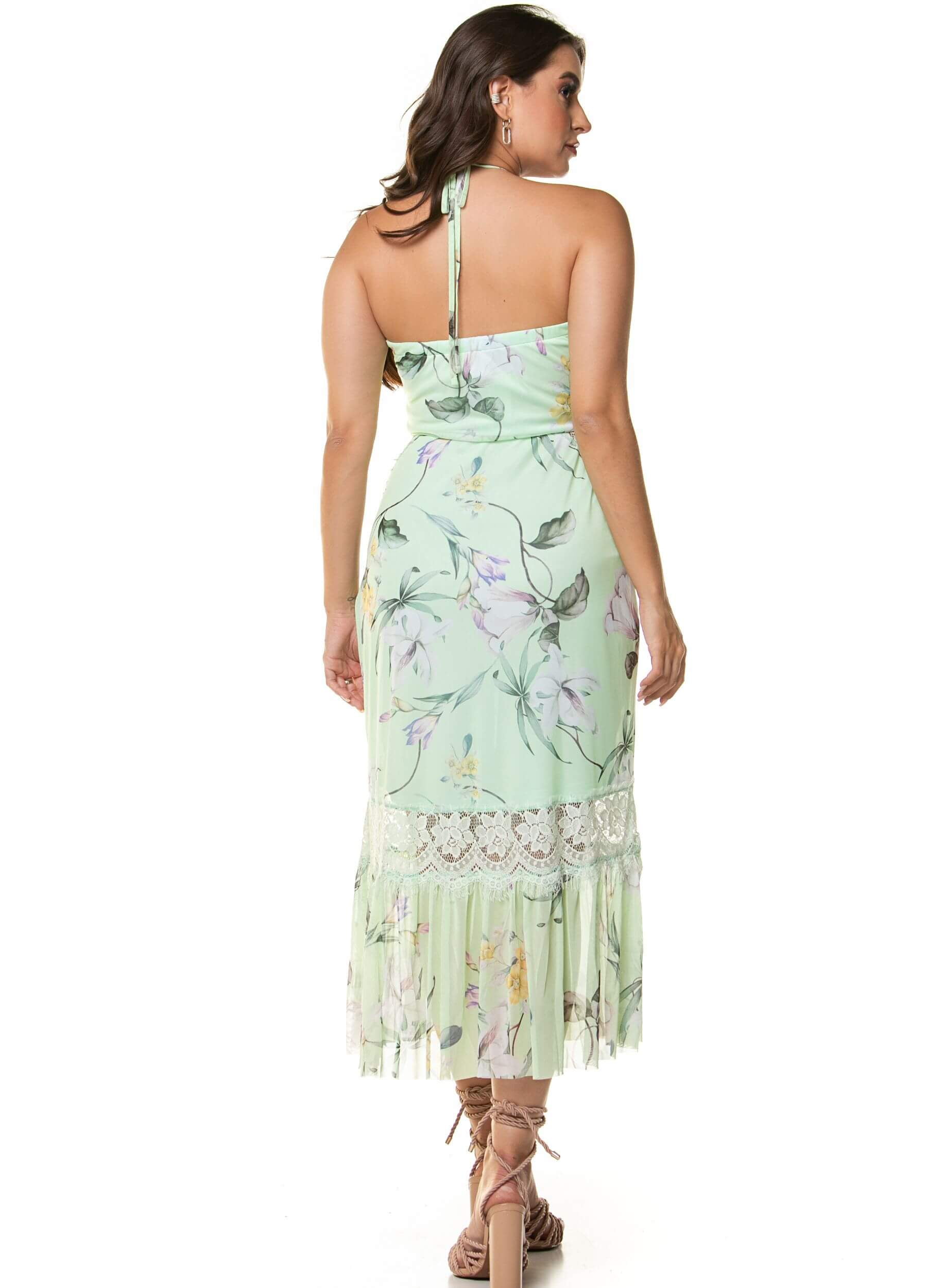 VESTIDO MIDI DE TULE 