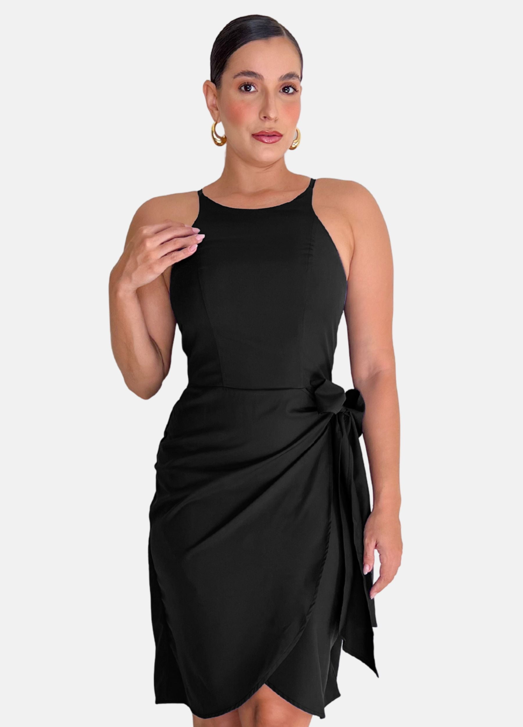 VESTIDO MIDI JULIA COM AMARRAÇÃO 