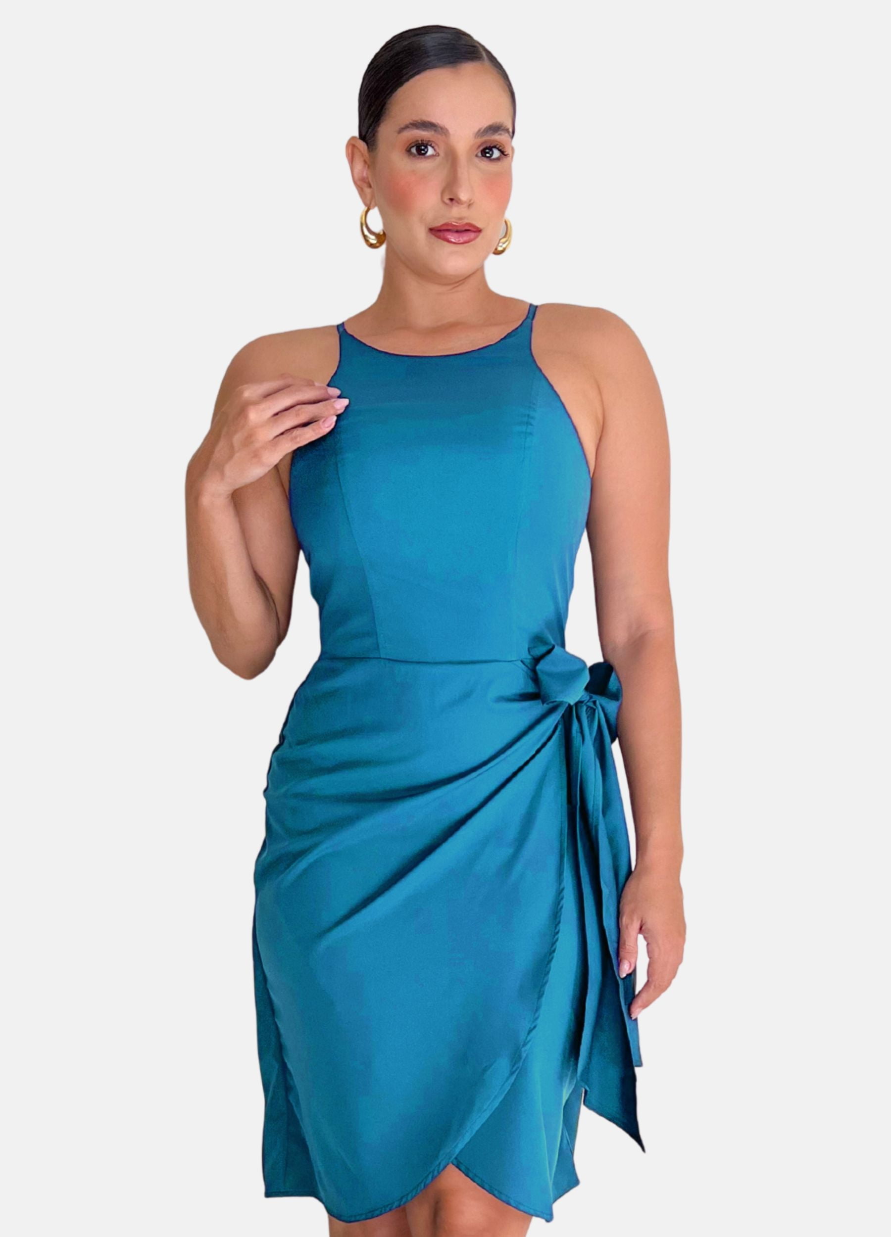 VESTIDO MIDI JULIA COM AMARRAÇÃO 