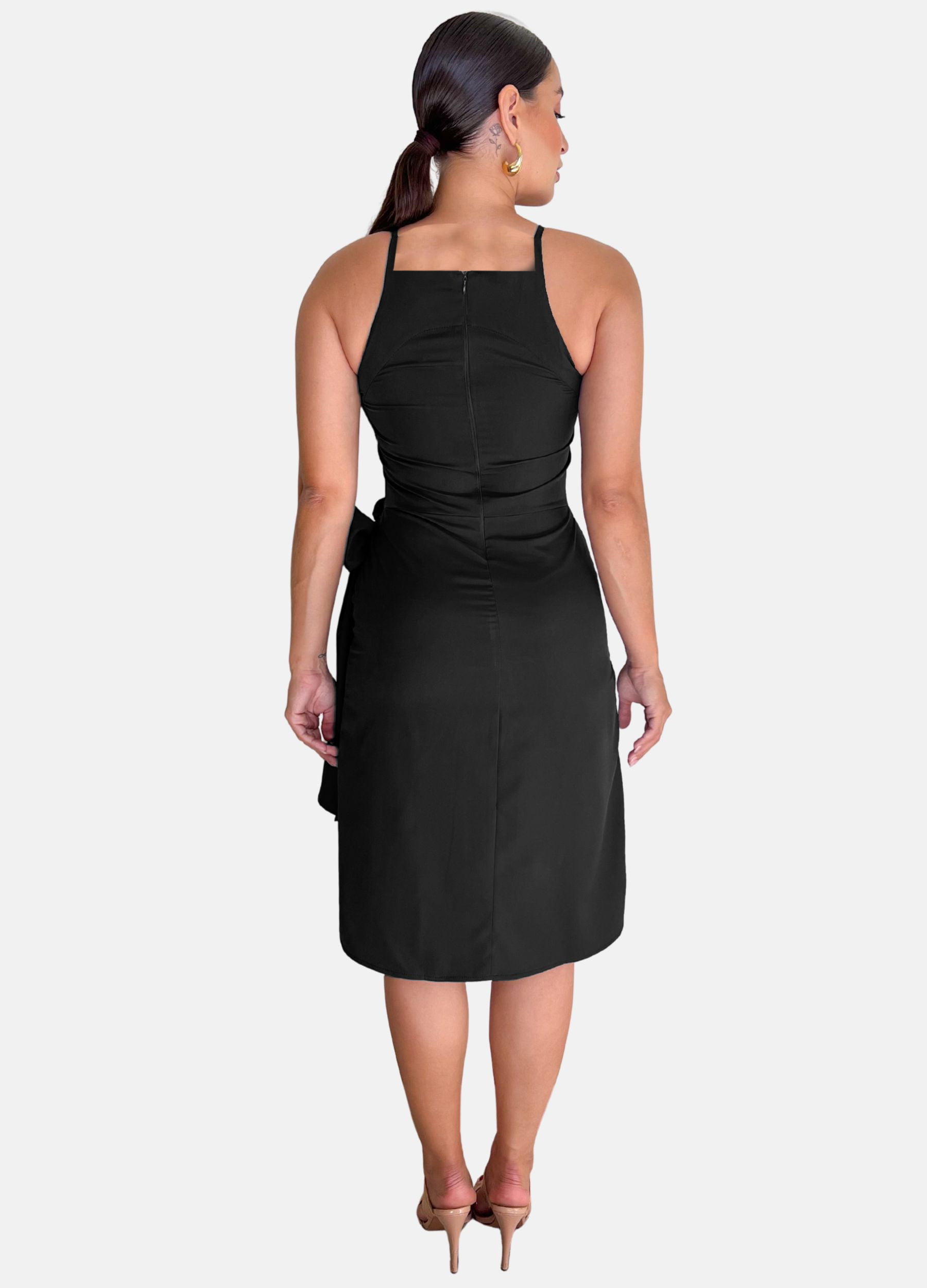 VESTIDO MIDI JULIA COM AMARRAÇÃO 