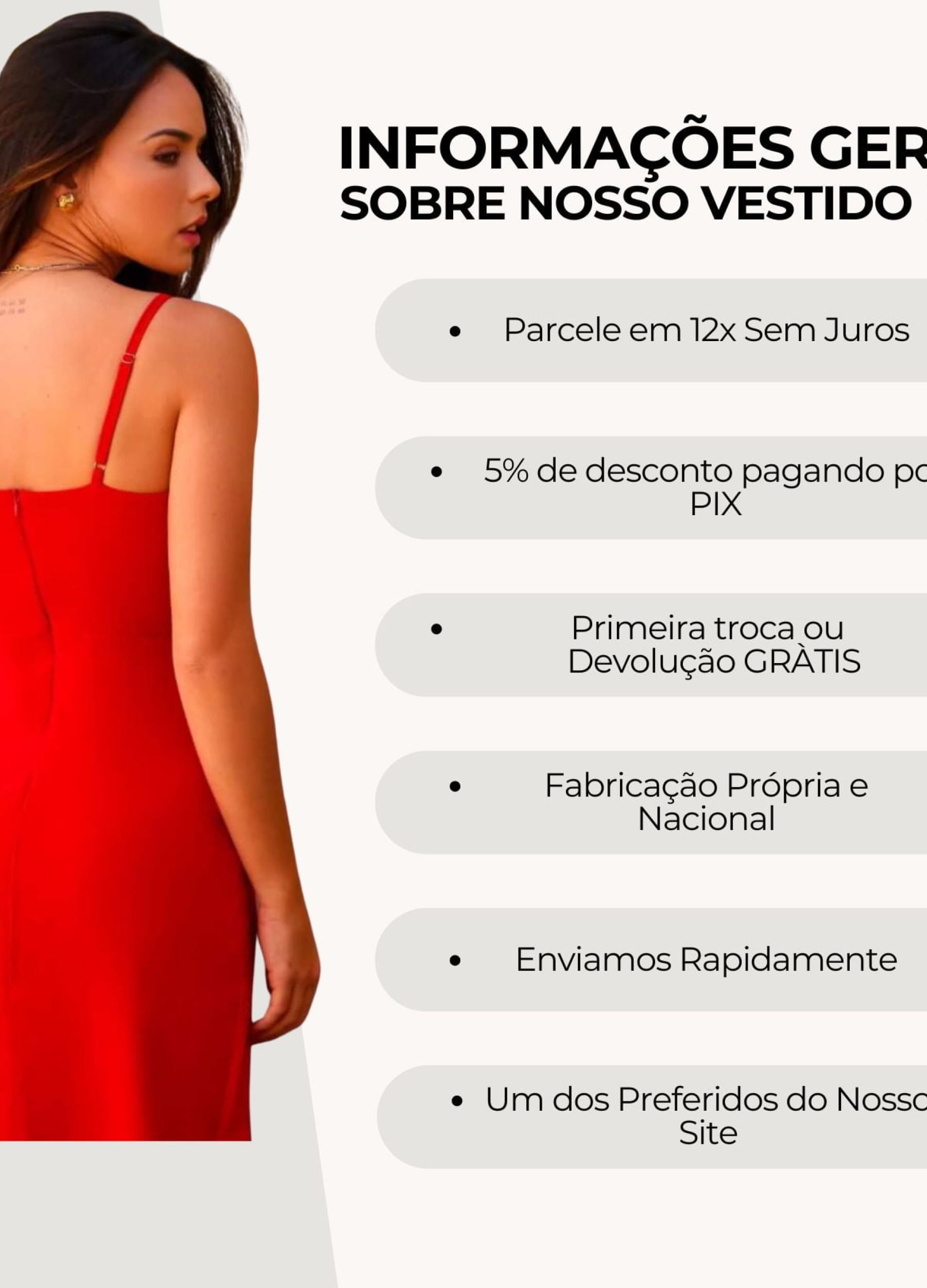 VESTIDO MIDI TRESPASSADO COM FENDA VERMELHO 